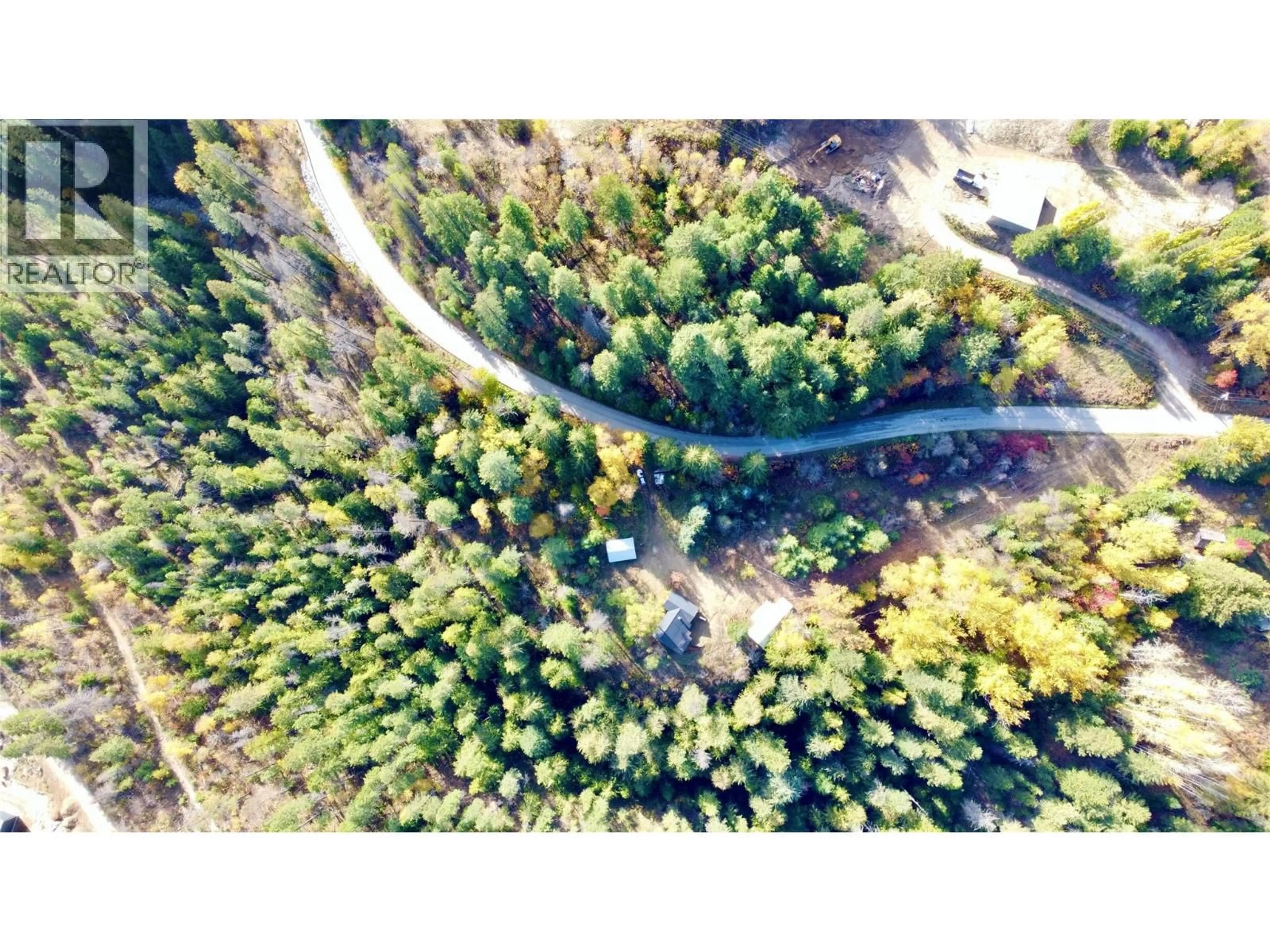 A pic from outside/outdoor area/front of a property/back of a property/a pic from drone, forest/trees view for 6103 SPROULE CREEK ROAD, Nelson British Columbia V1L6Y1