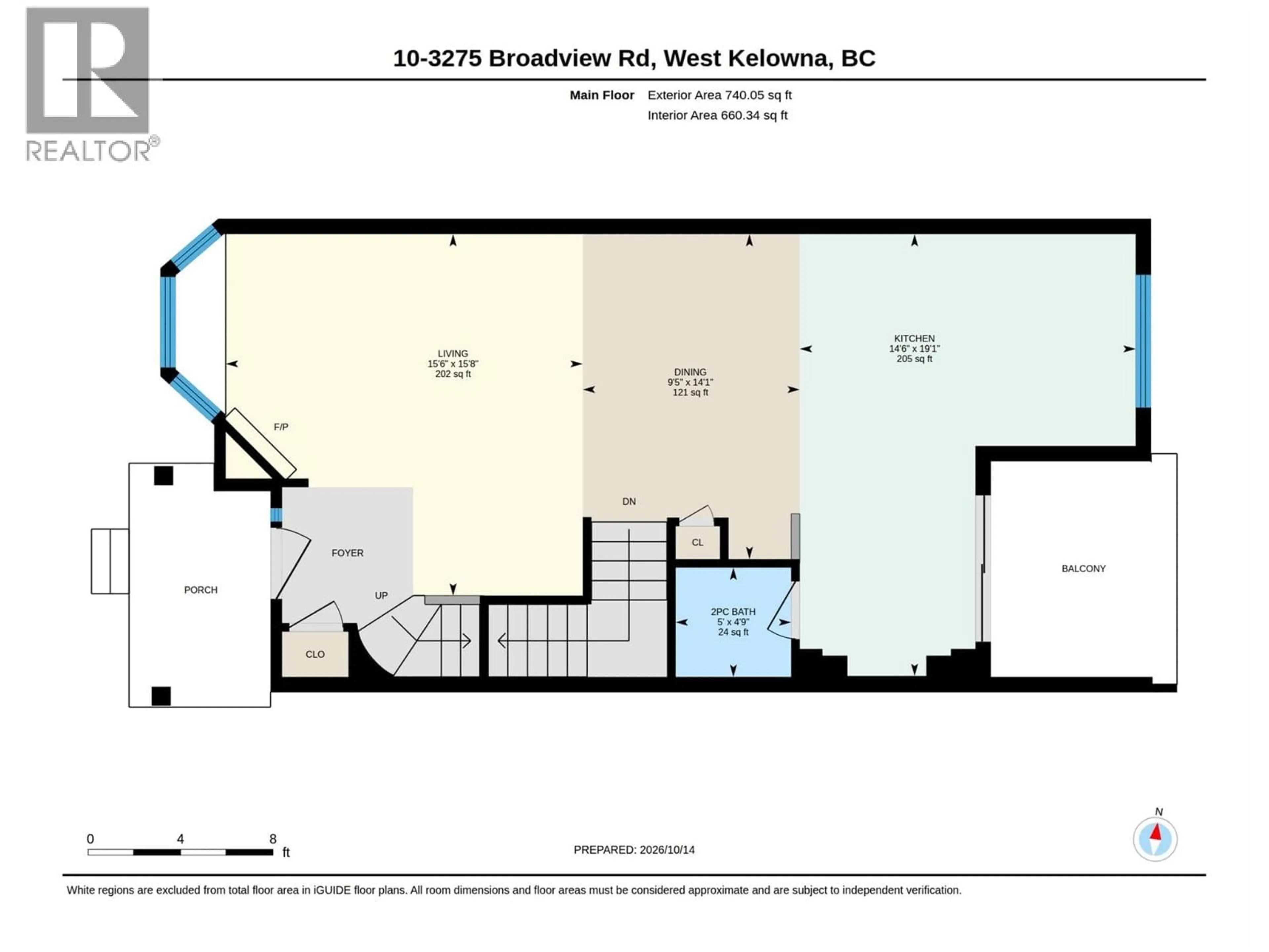 Floor plan for 10 - 3275 BROADVIEW ROAD, West Kelowna British Columbia V4T3C8