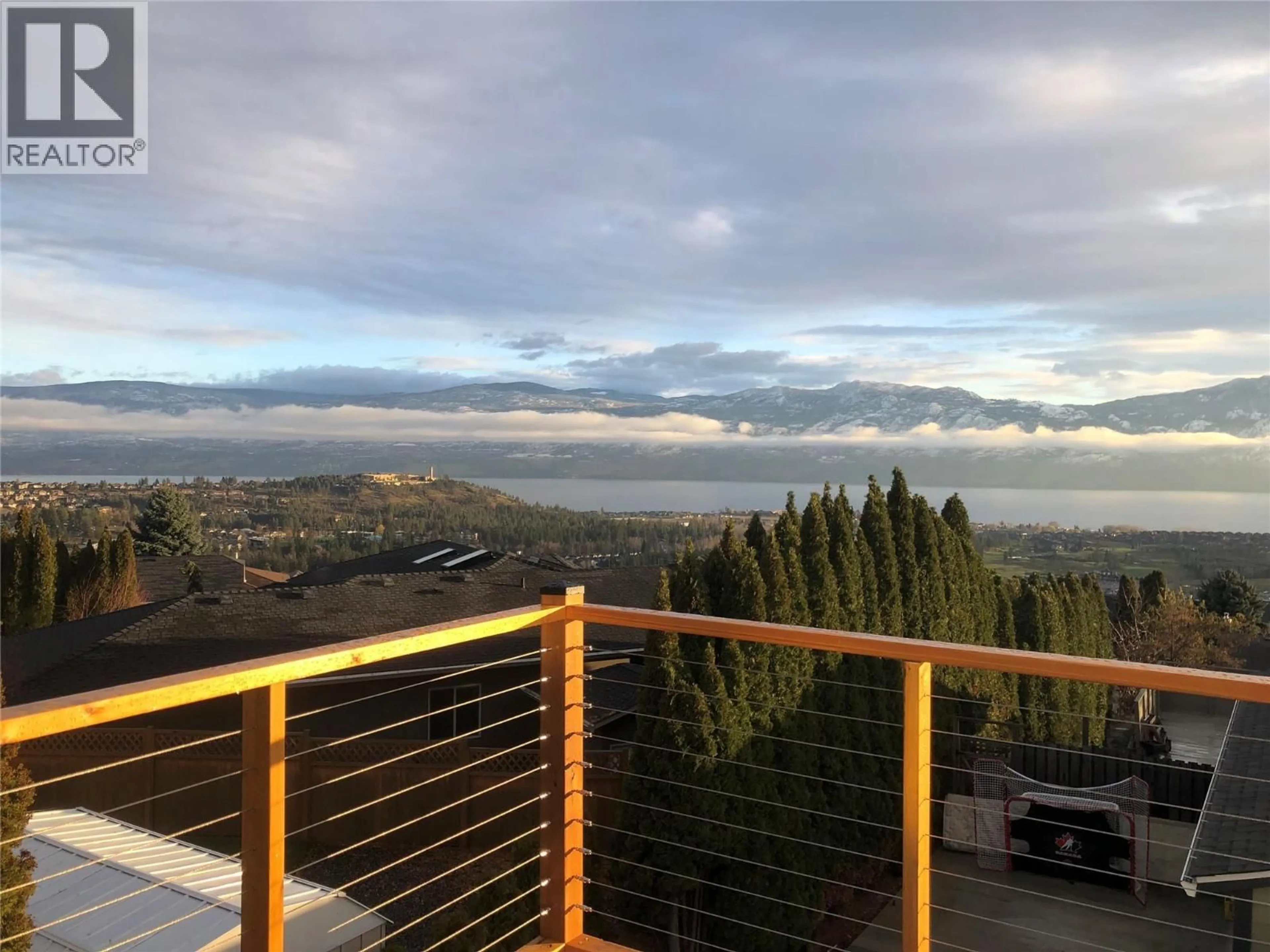 A pic from outside/outdoor area/front of a property/back of a property/a pic from drone, water/lake/river/ocean view for 3226 SUNSET PLACE, West Kelowna British Columbia V4T1S3