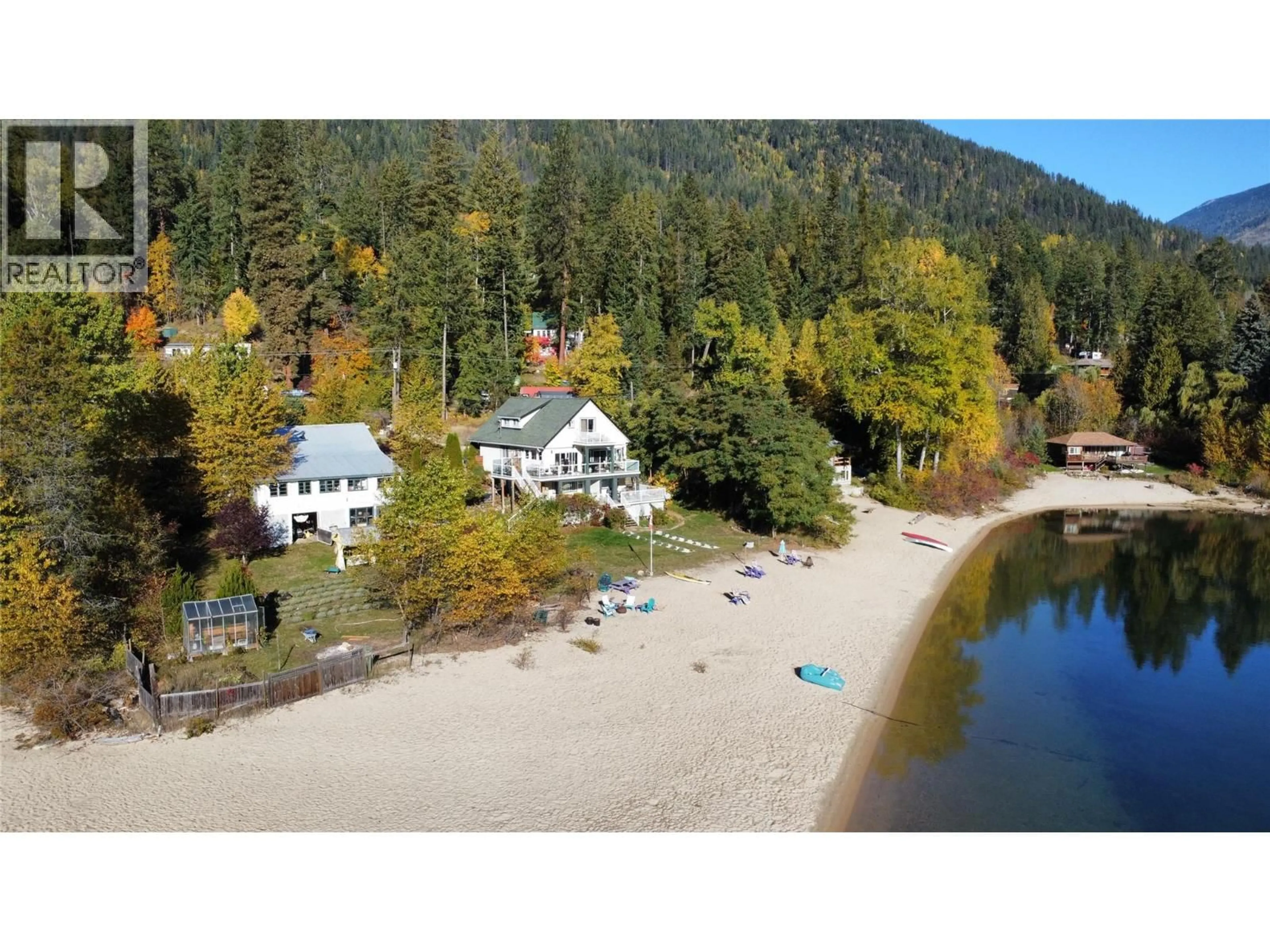 A pic from outside/outdoor area/front of a property/back of a property/a pic from drone, water/lake/river/ocean view for 2340 3A HIGHWAY, Nelson British Columbia V1L6K7