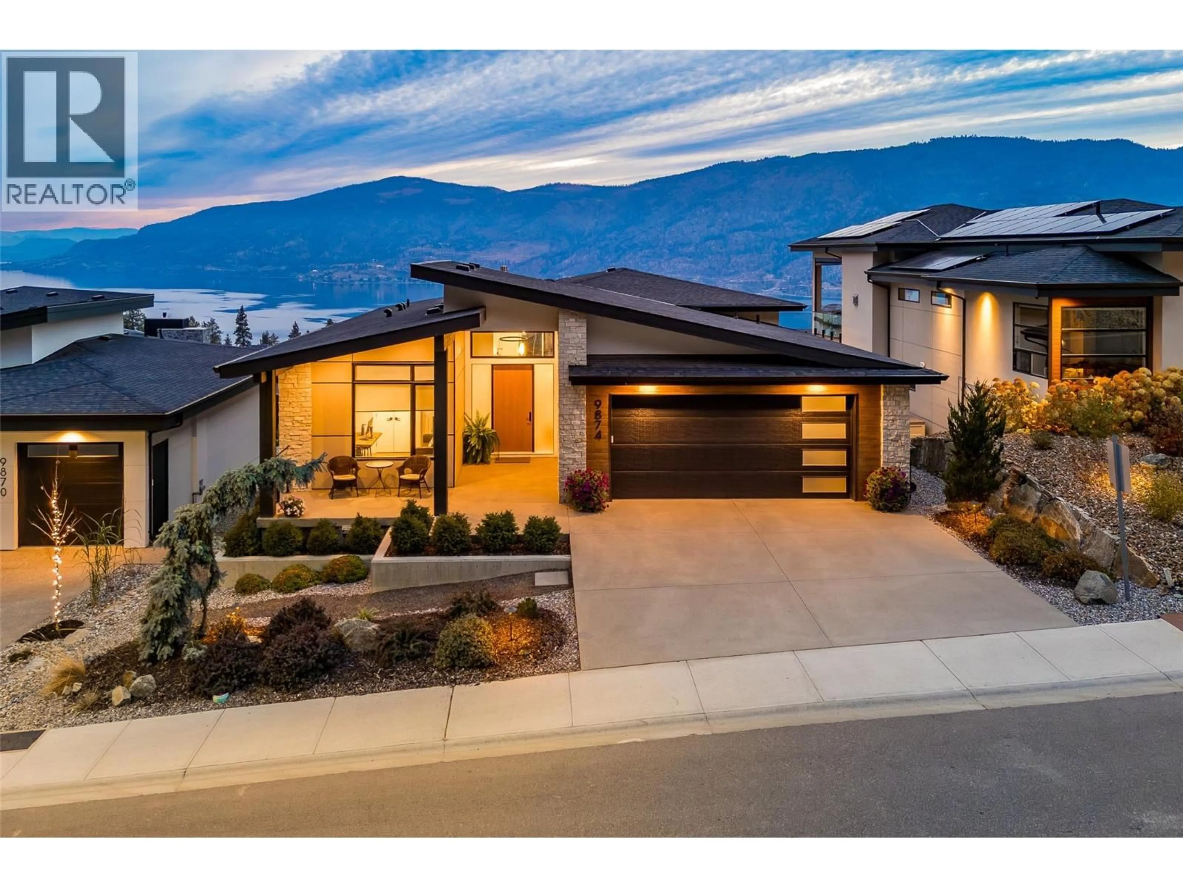 Home with brick exterior material, mountain view for 9874 BEACON HILL DRIVE, Lake Country British Columbia V4V0A9