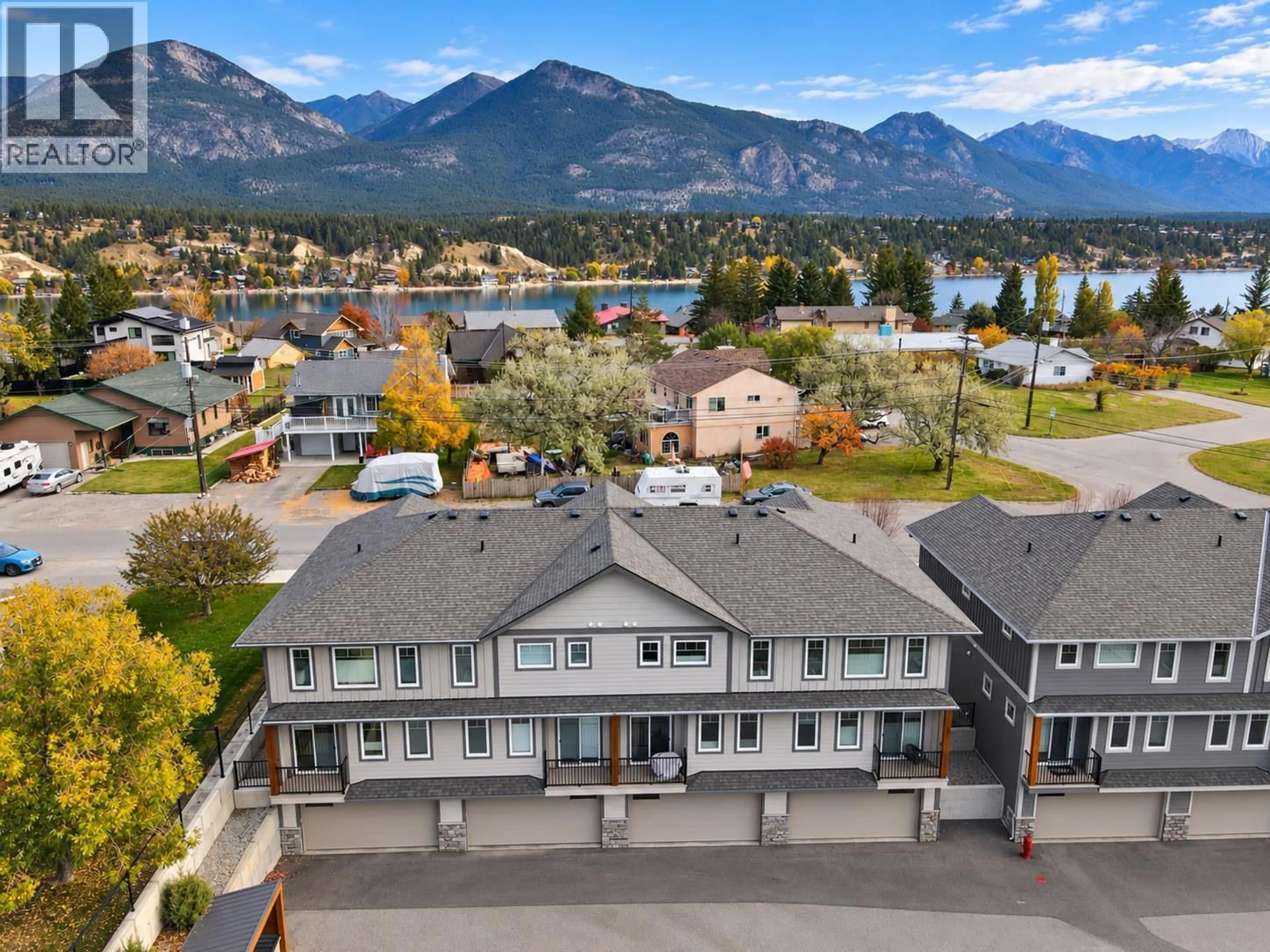 A pic from outside/outdoor area/front of a property/back of a property/a pic from drone, mountain view for 2 - 810 6TH AVENUE, Invermere British Columbia V0A1K0