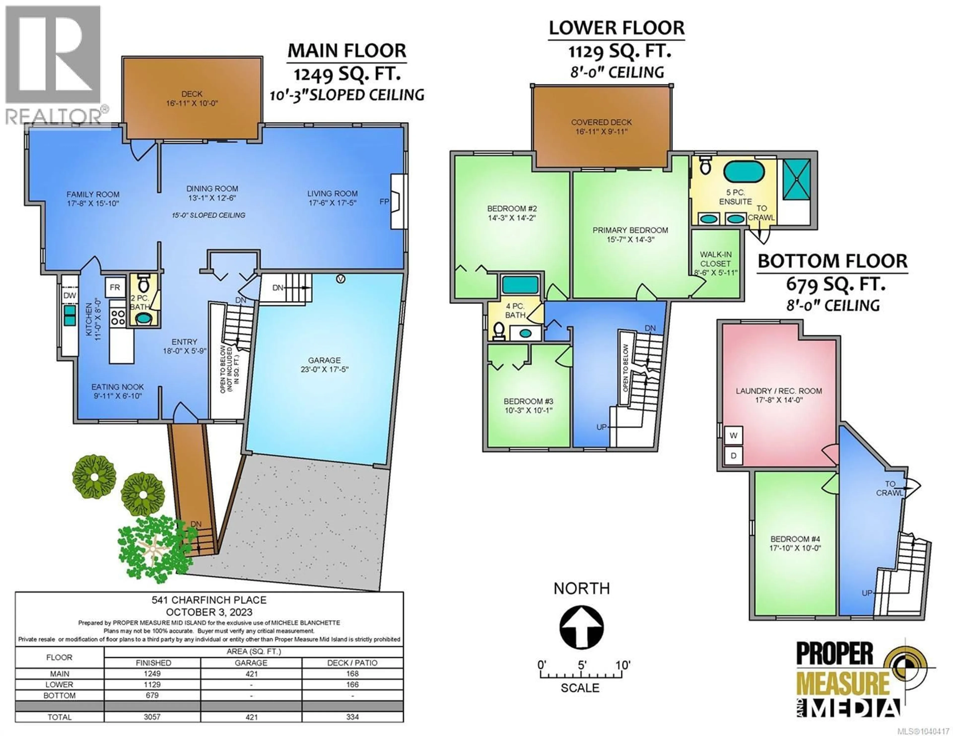 Floor plan for 541 CHARFINCH PLACE, Nanaimo British Columbia V9T5A4