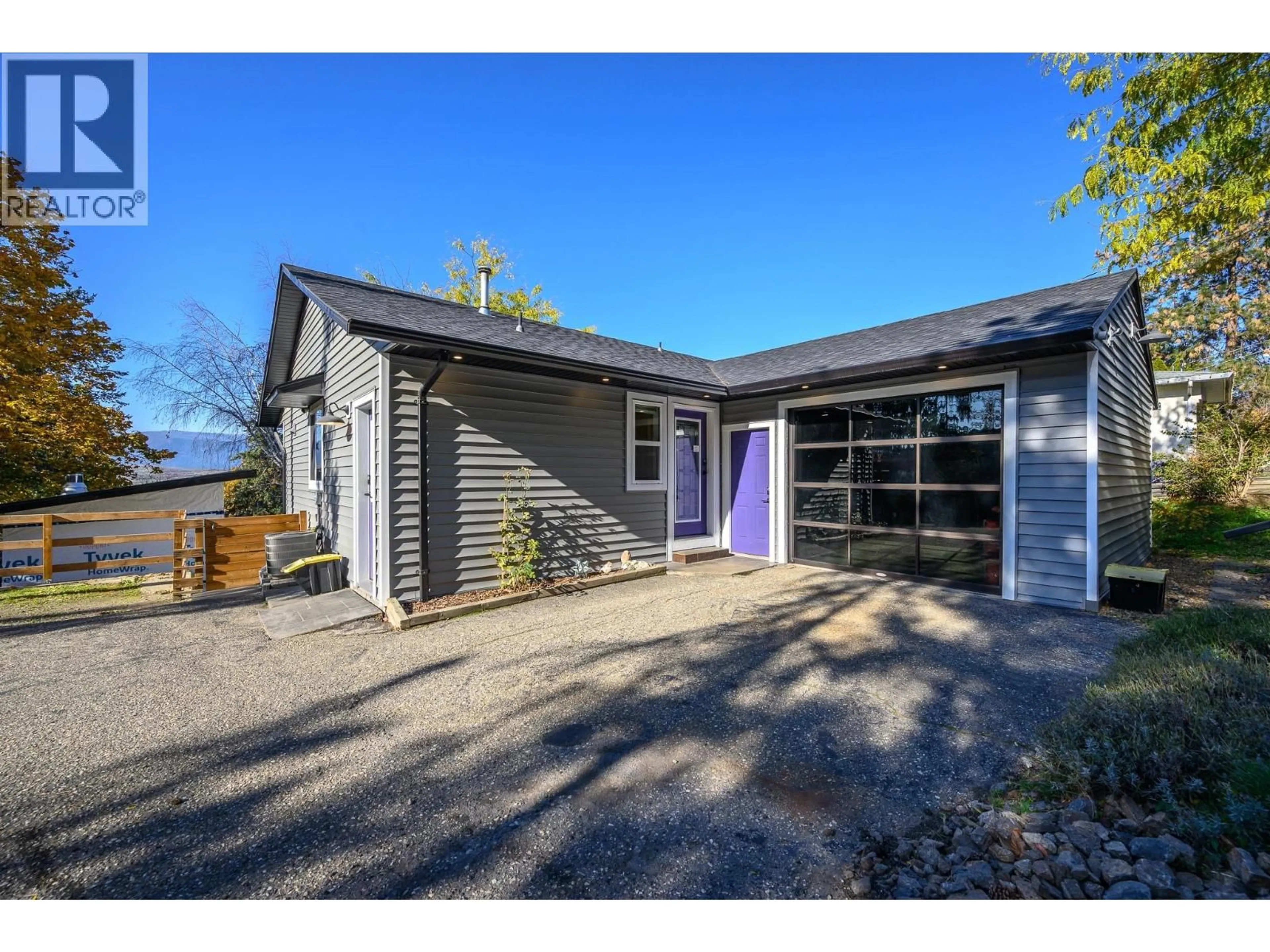 Home with vinyl exterior material, street for 7364 L & A ROAD, Vernon British Columbia V1B3S6