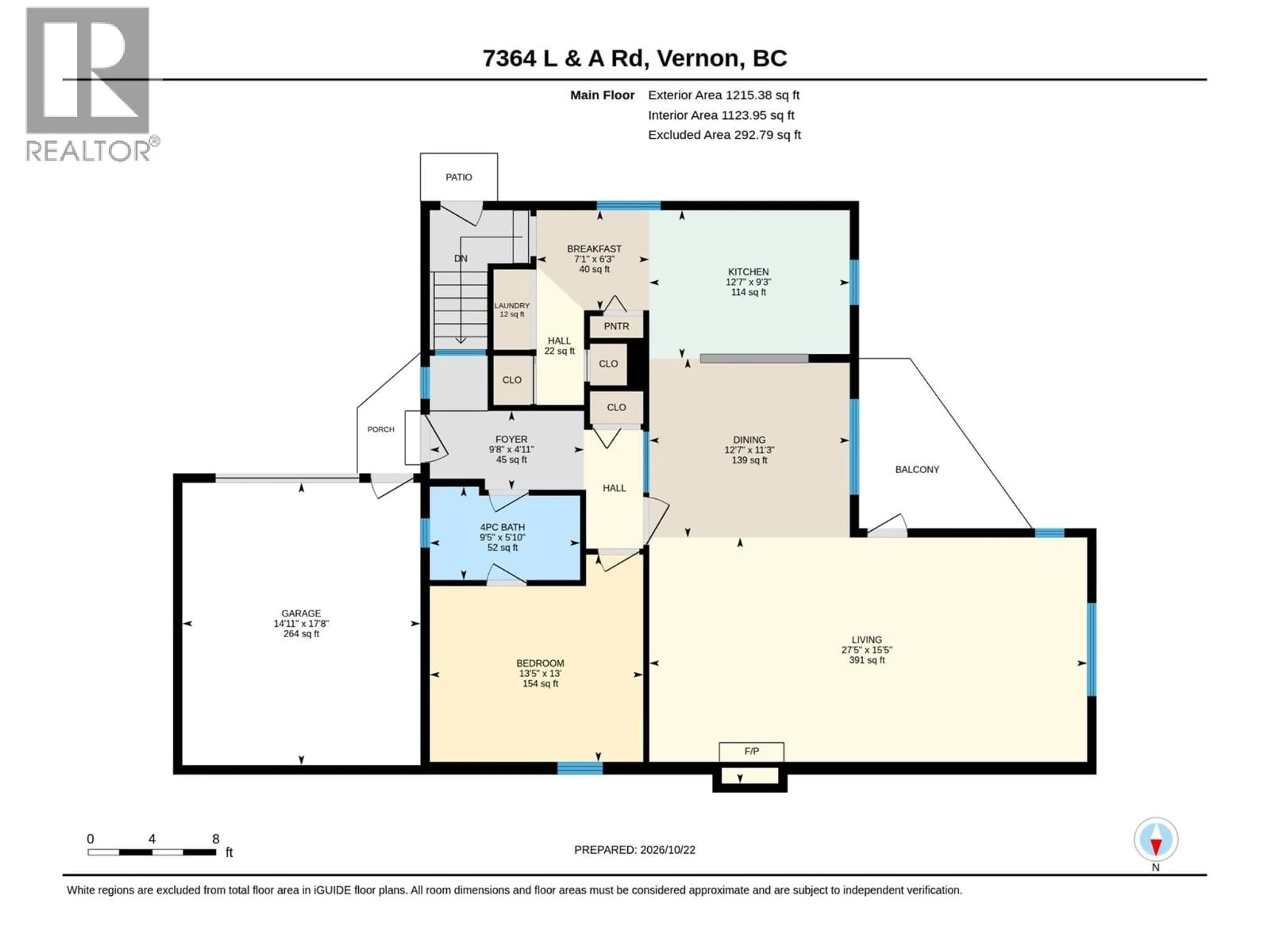 Floor plan for 7364 L & A ROAD, Vernon British Columbia V1B3S6