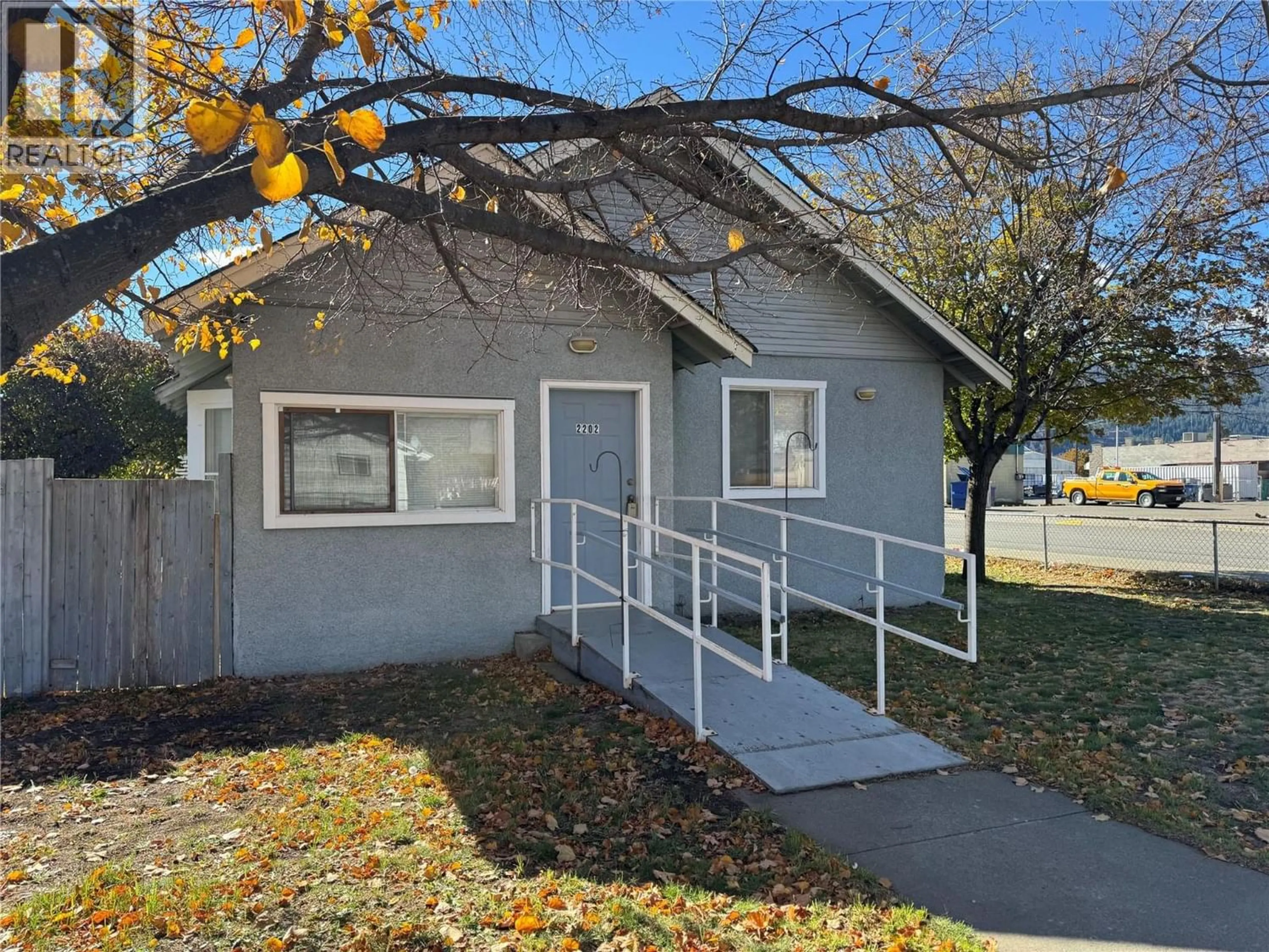 Home with vinyl exterior material, street for 2202 QUILCHENA AVENUE, Merritt British Columbia V1K1B8