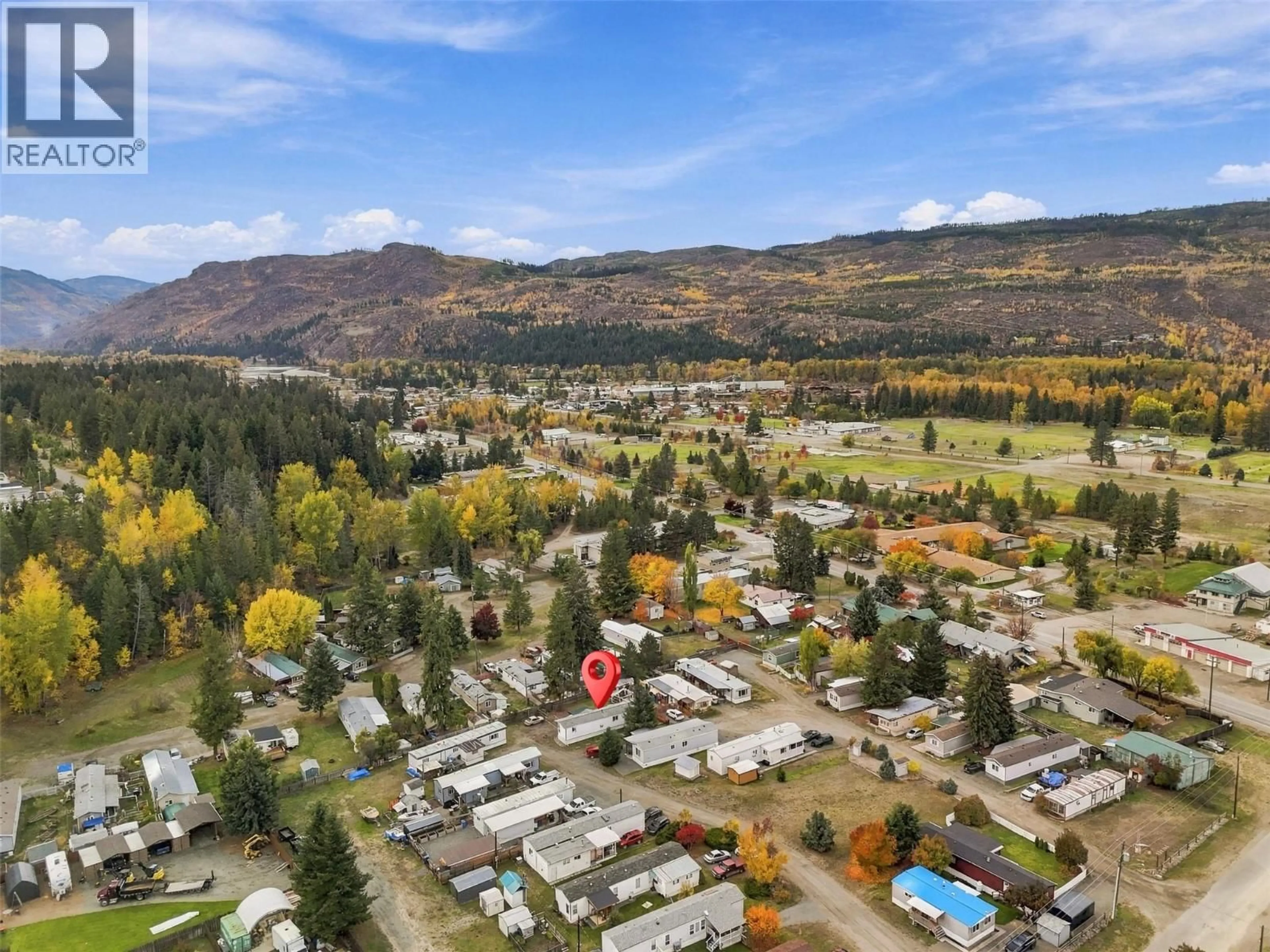 A pic from outside/outdoor area/front of a property/back of a property/a pic from drone, mountain view for 13 - 620 DIXON CREEK ROAD, Barriere British Columbia V0E1E0
