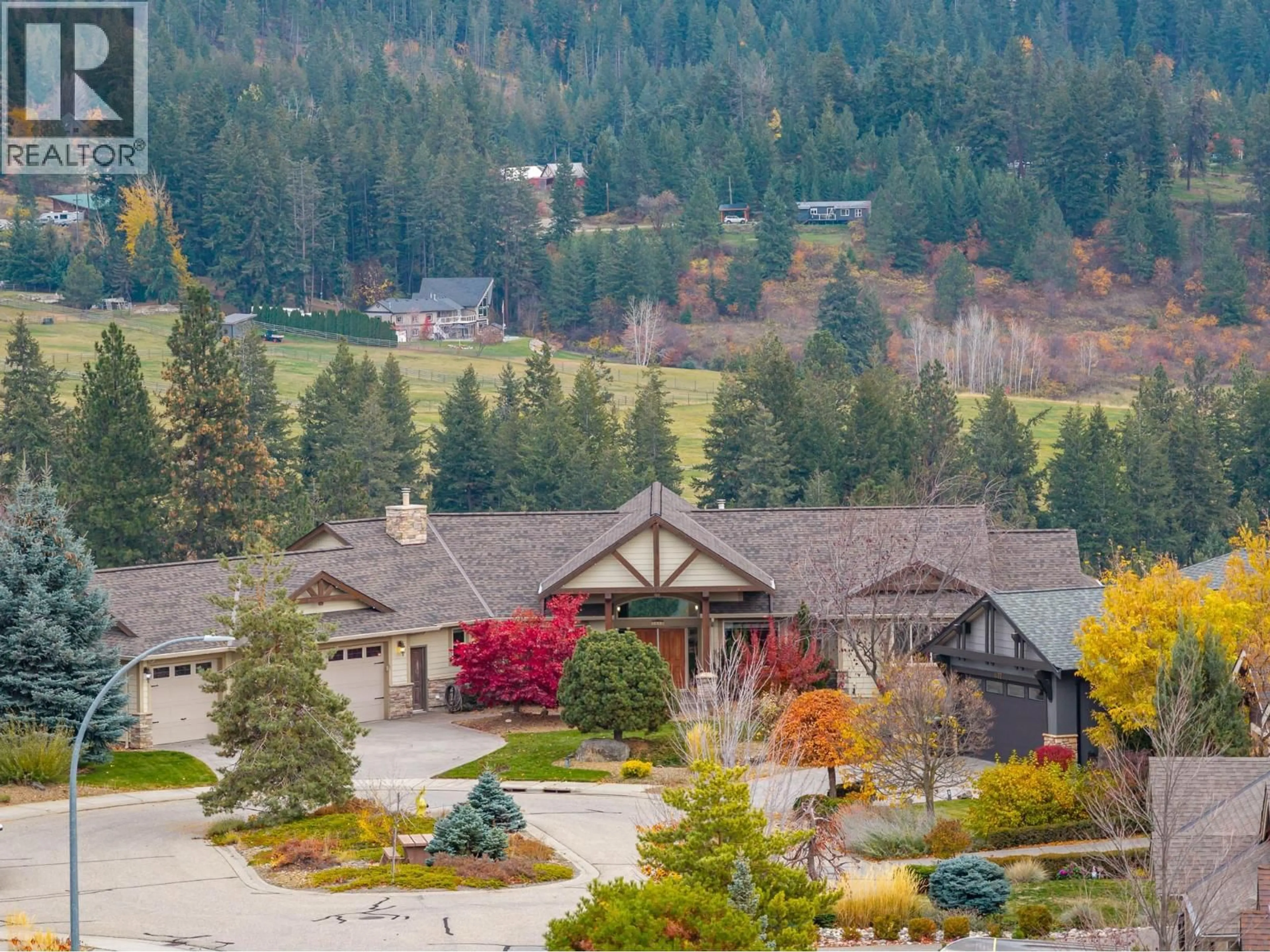 A pic from outside/outdoor area/front of a property/back of a property/a pic from drone, unknown for 1460 COPPER MOUNTAIN COURT, Vernon British Columbia V1B3Y7