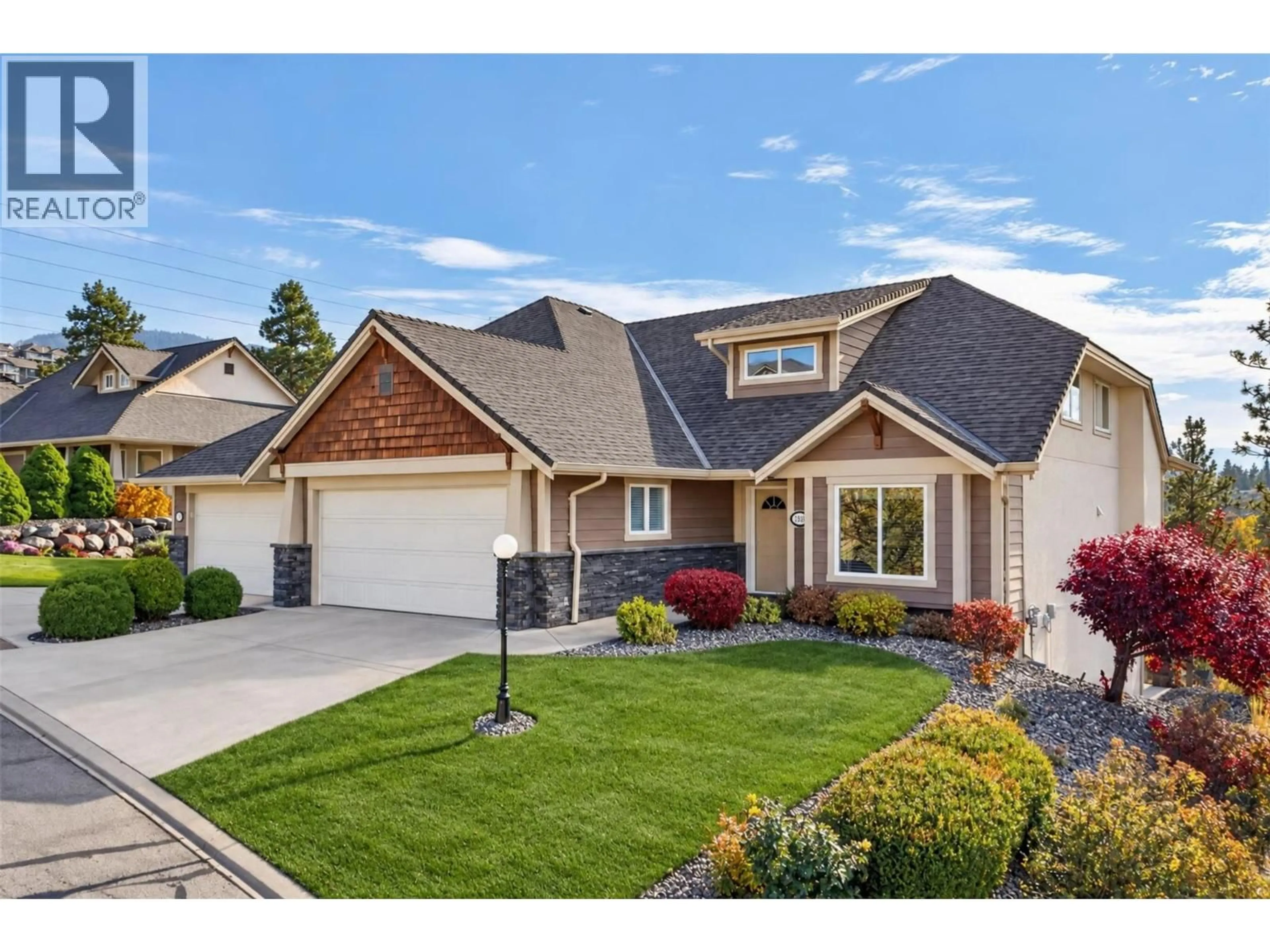 Home with vinyl exterior material, street for 5269 SILVERADO PLACE, Kelowna British Columbia V1X7X8