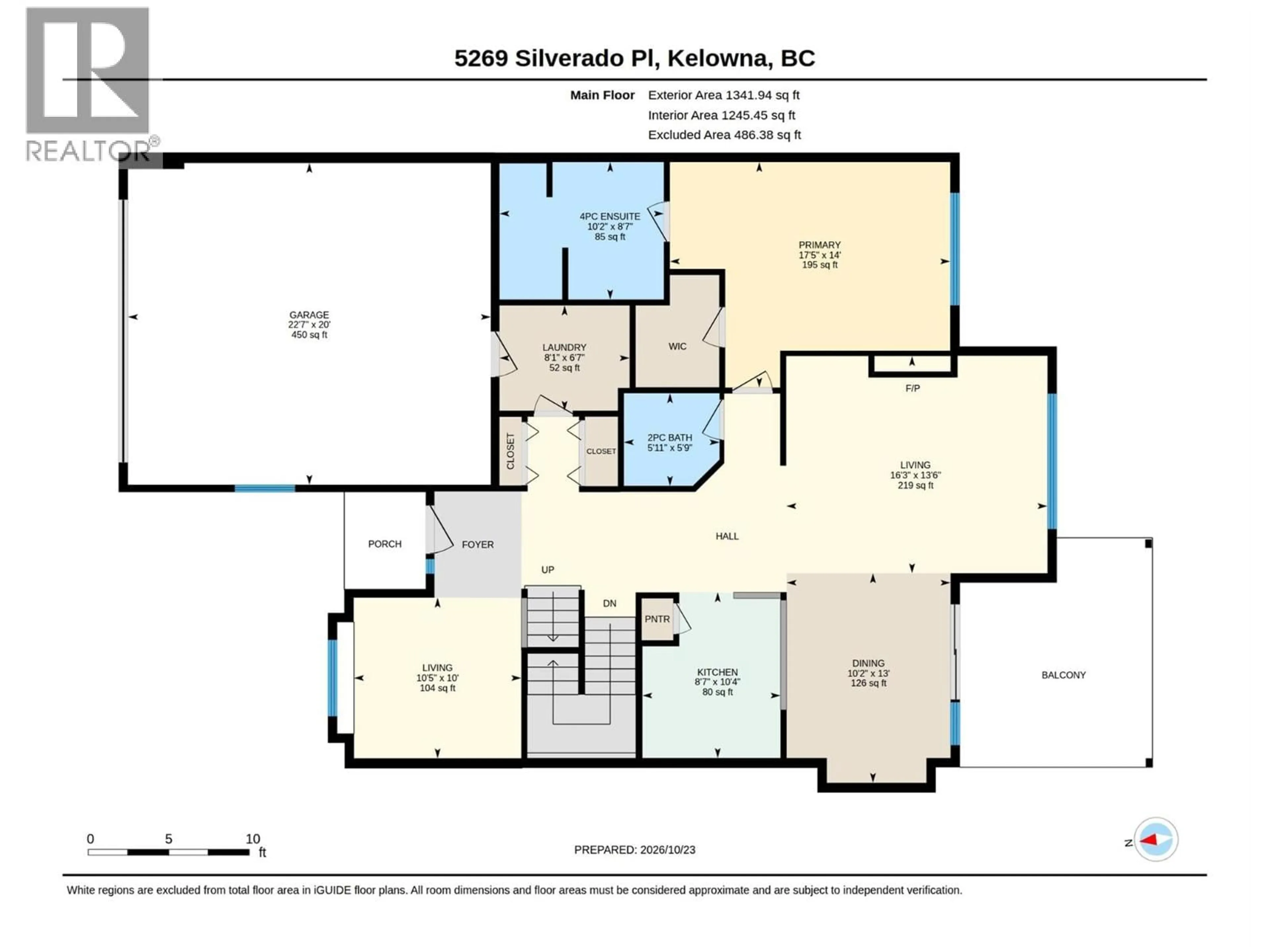 Floor plan for 5269 SILVERADO PLACE, Kelowna British Columbia V1X7X8