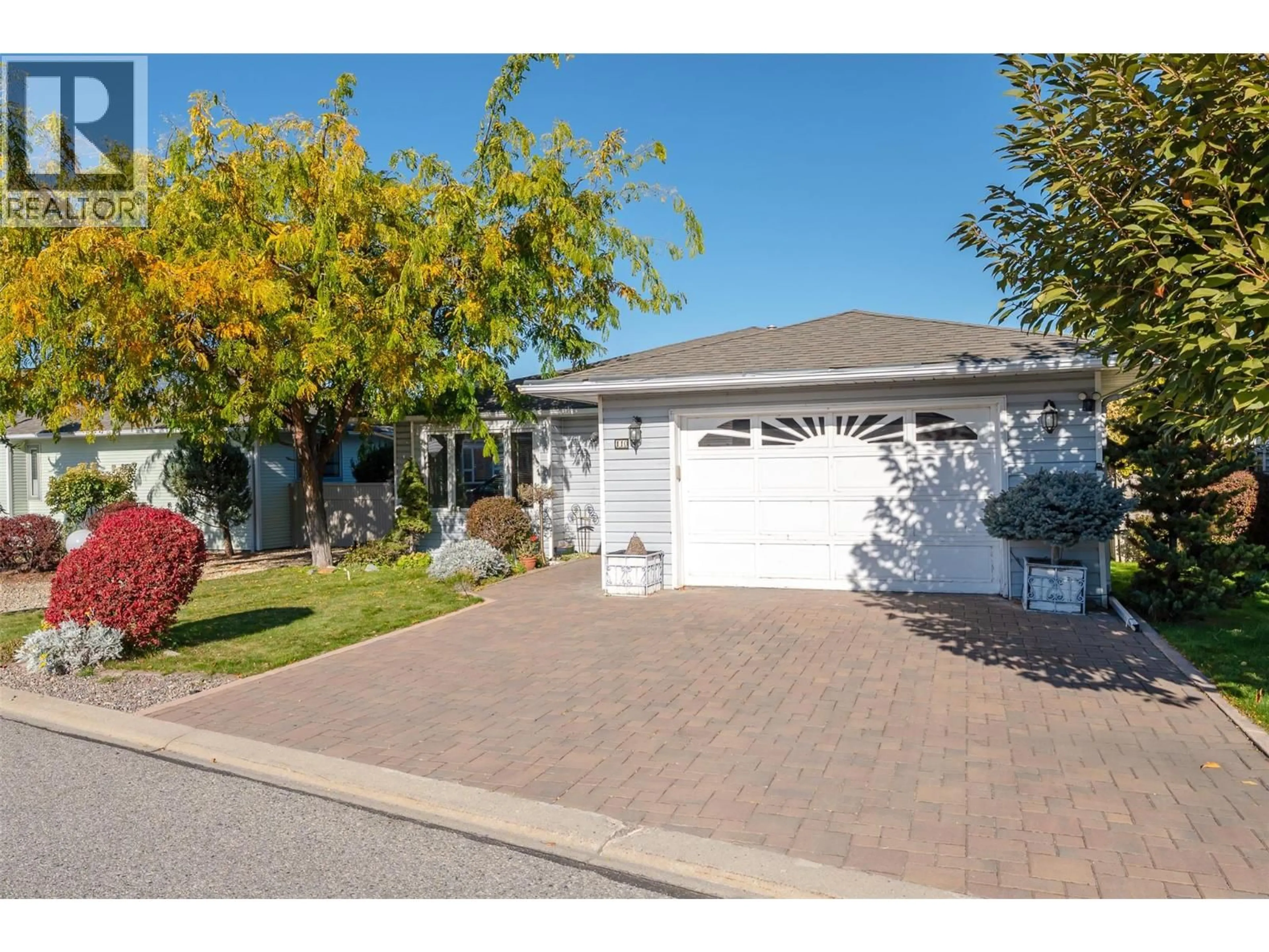 Home with vinyl exterior material, street for 110 - 3400 WILSON STREET, Penticton British Columbia V2A8E3