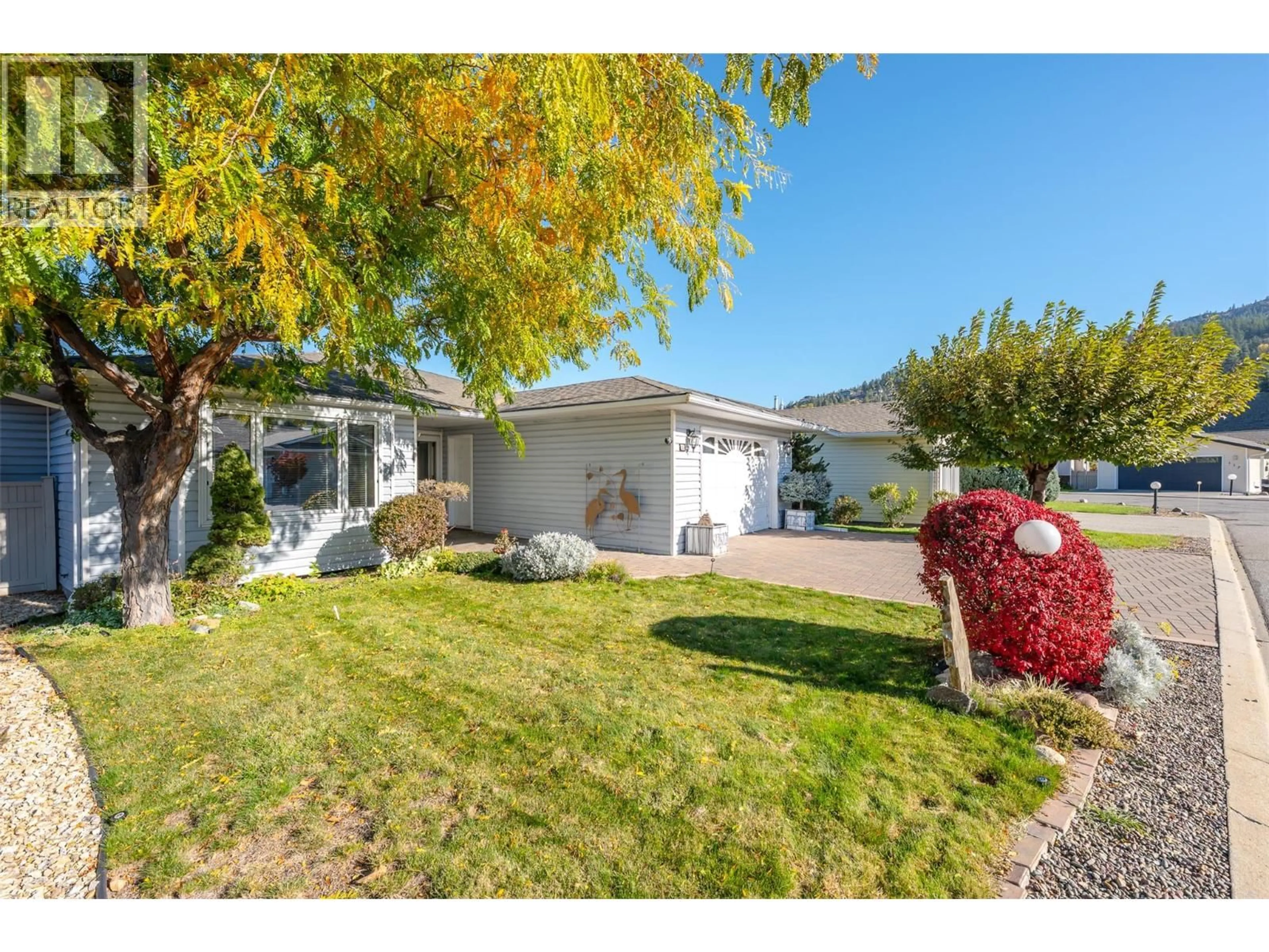 A pic from outside/outdoor area/front of a property/back of a property/a pic from drone, street for 110 - 3400 WILSON STREET, Penticton British Columbia V2A8E3