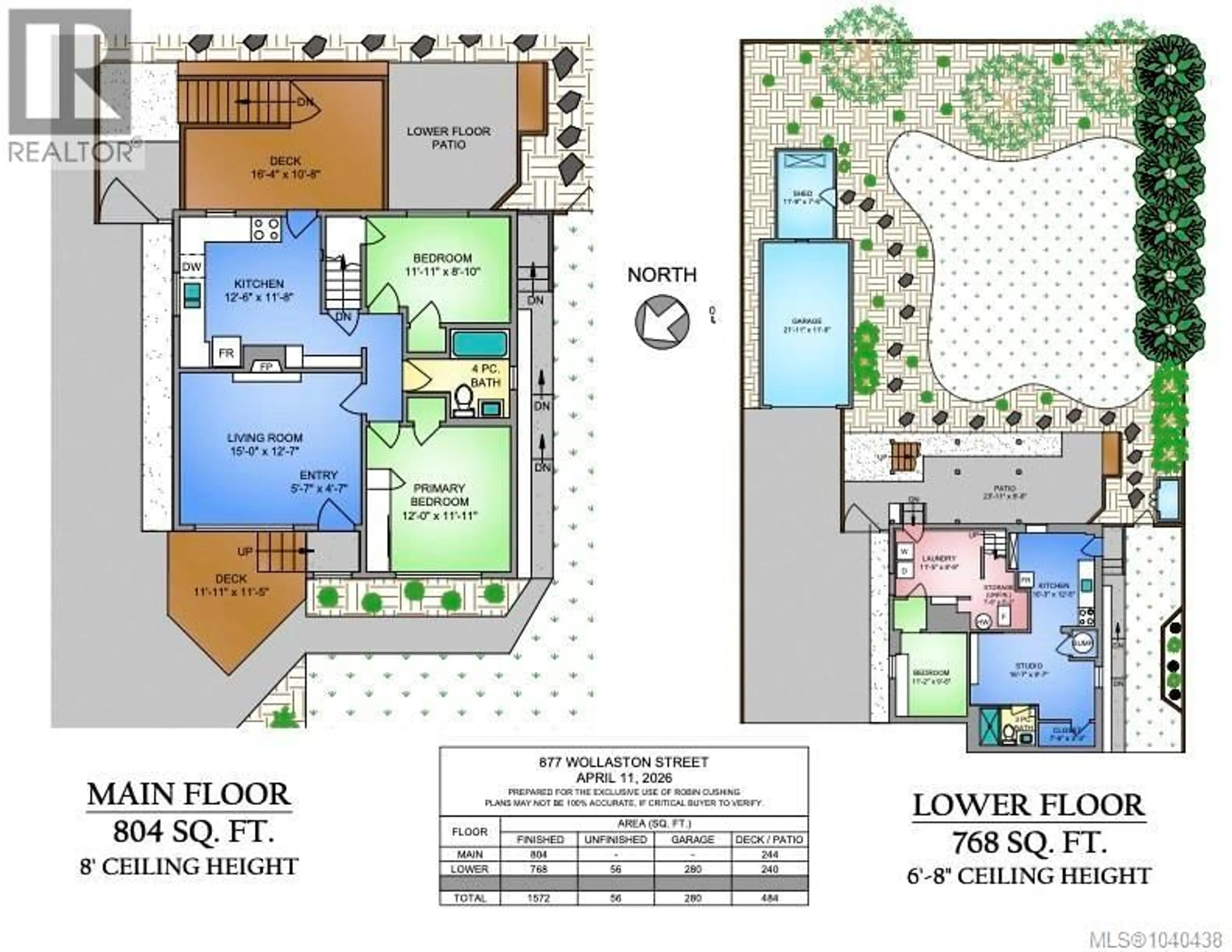 Floor plan for 877 WOLLASTON STREET, Esquimalt British Columbia V9A5A9