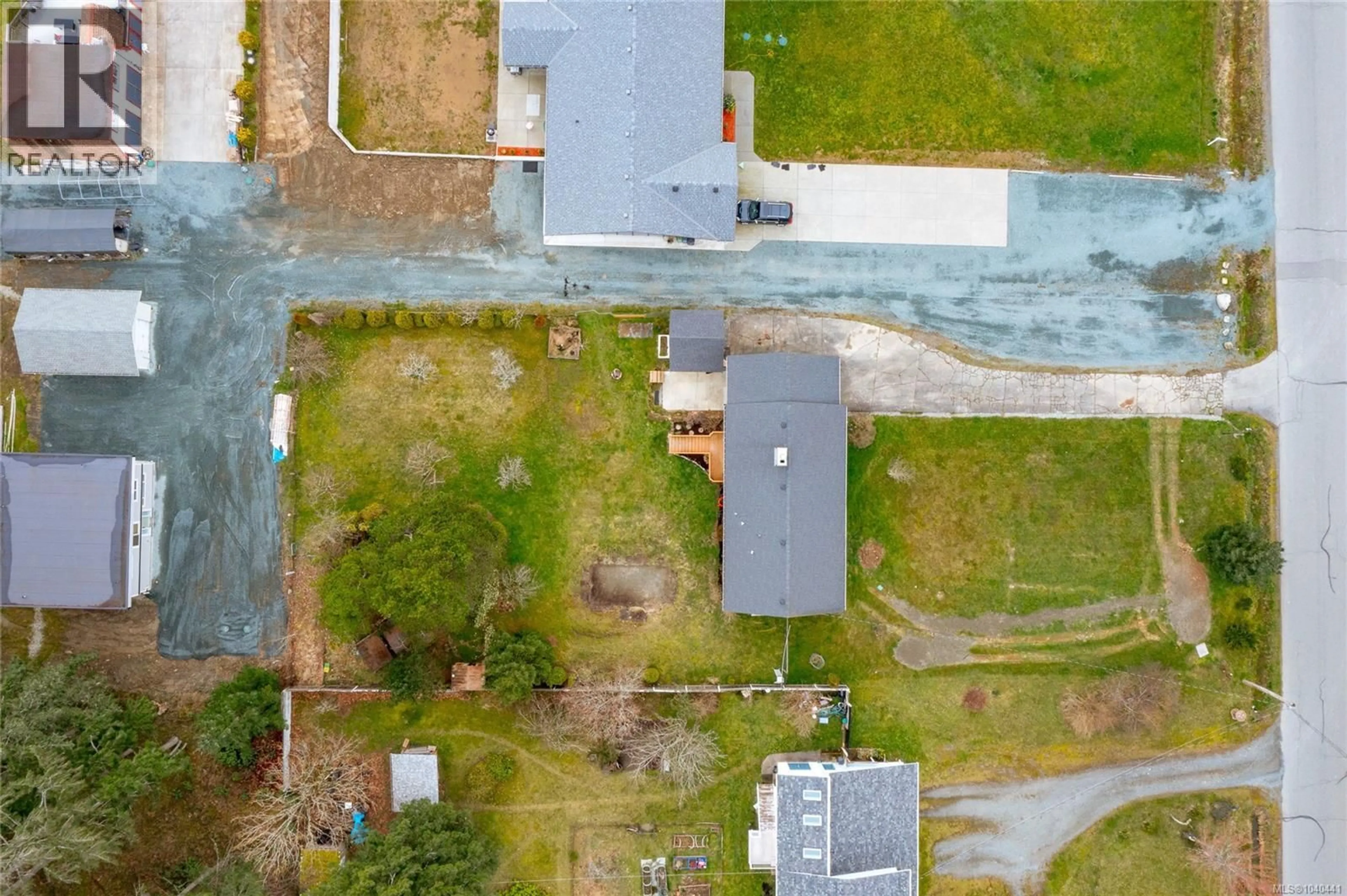 A pic from outside/outdoor area/front of a property/back of a property/a pic from drone, street for 1476 TATLO ROAD, Crofton British Columbia V9L5W7