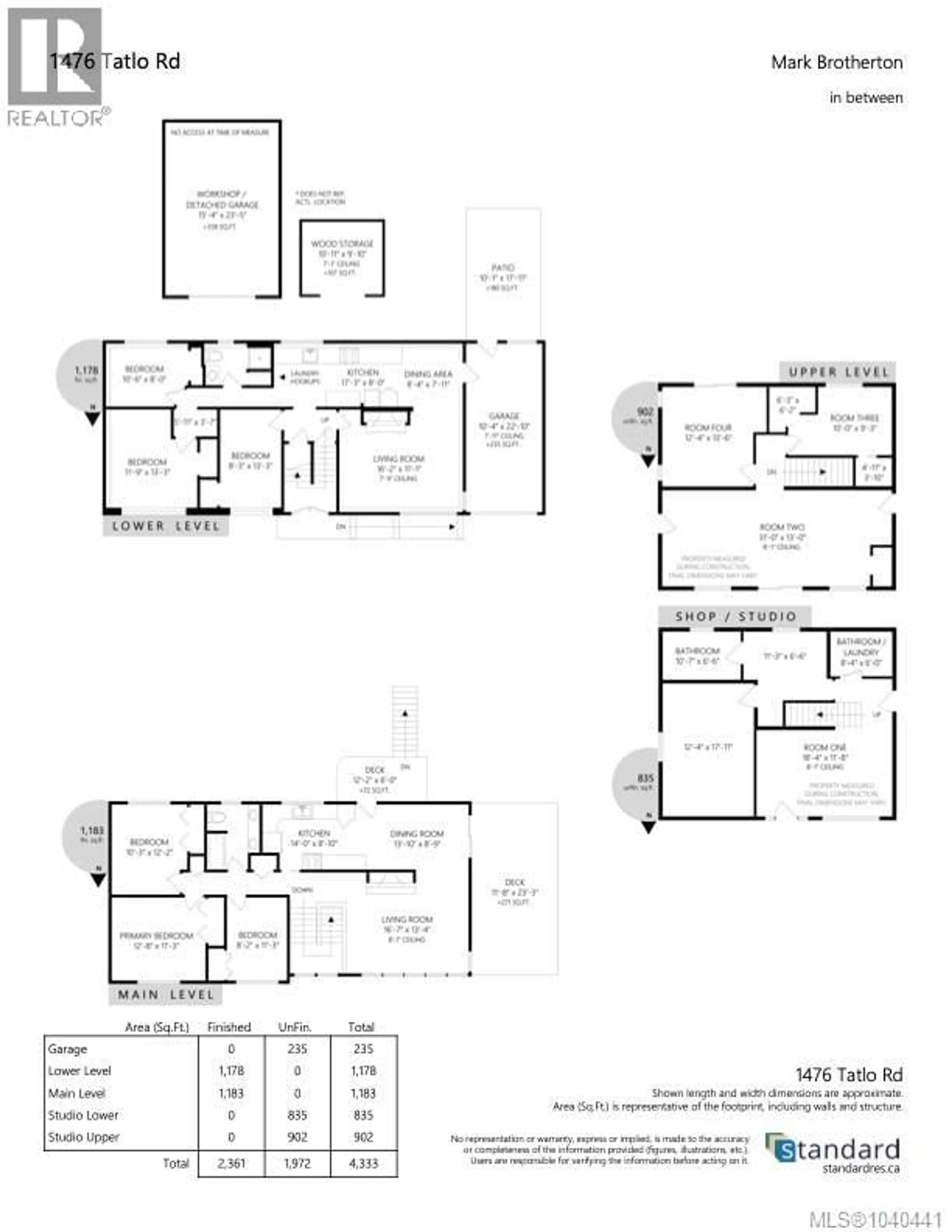 Floor plan for 1476 TATLO ROAD, Crofton British Columbia V9L5W7