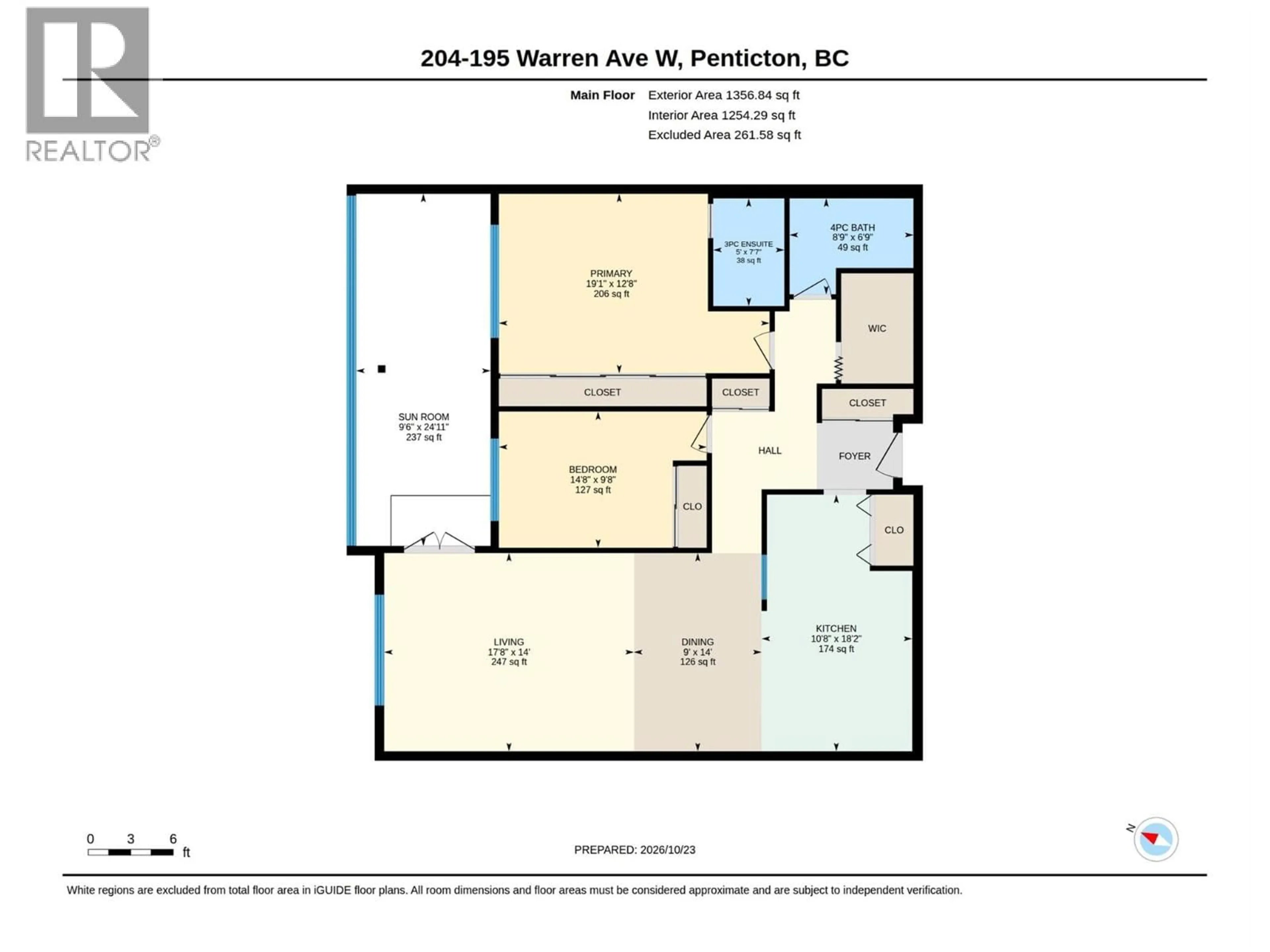 Floor plan for 204 - 195 WARREN AVENUE WEST, Penticton British Columbia V2A3N1
