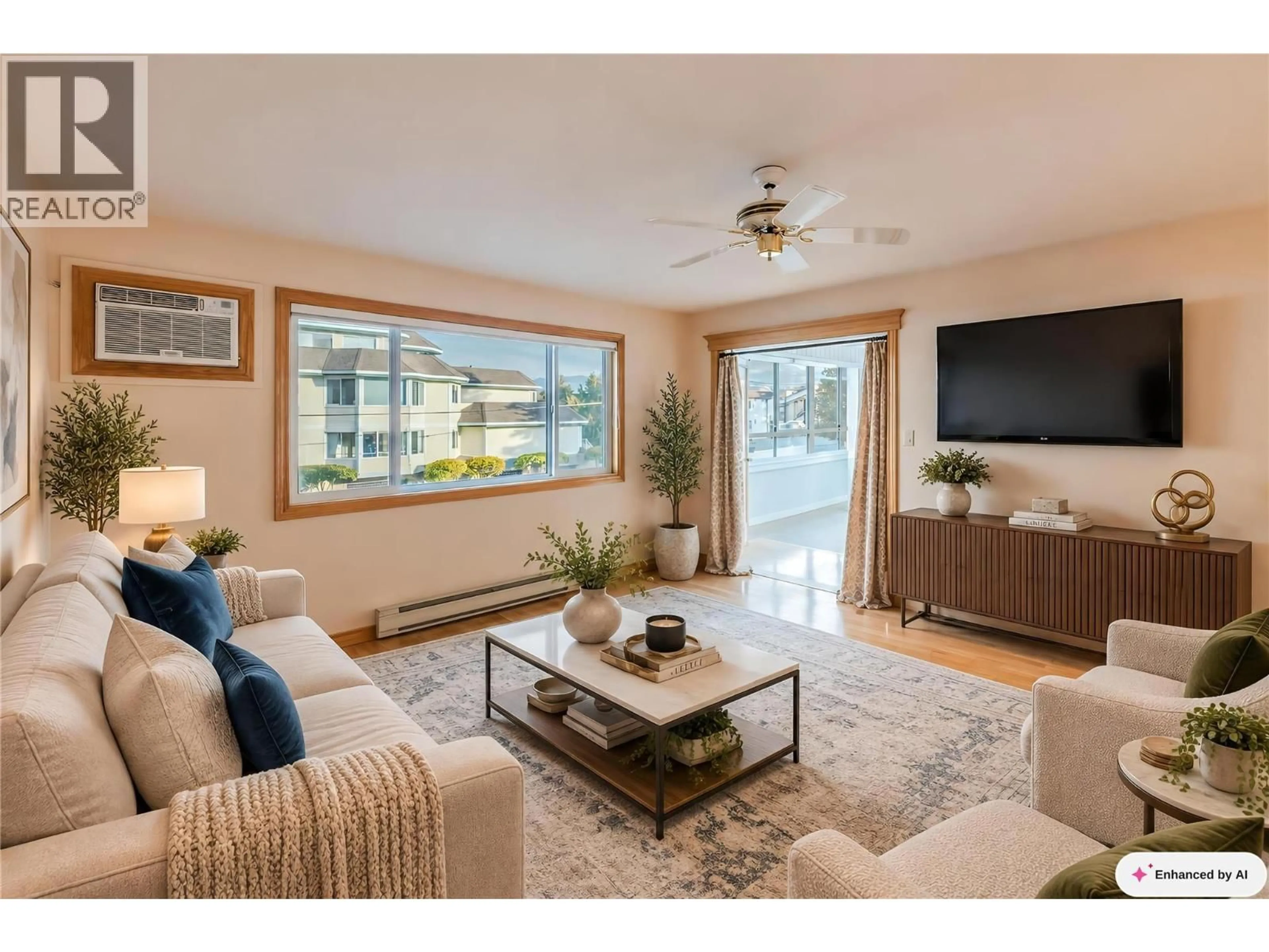 Living room with furniture, unknown for 204 - 195 WARREN AVENUE WEST, Penticton British Columbia V2A3N1