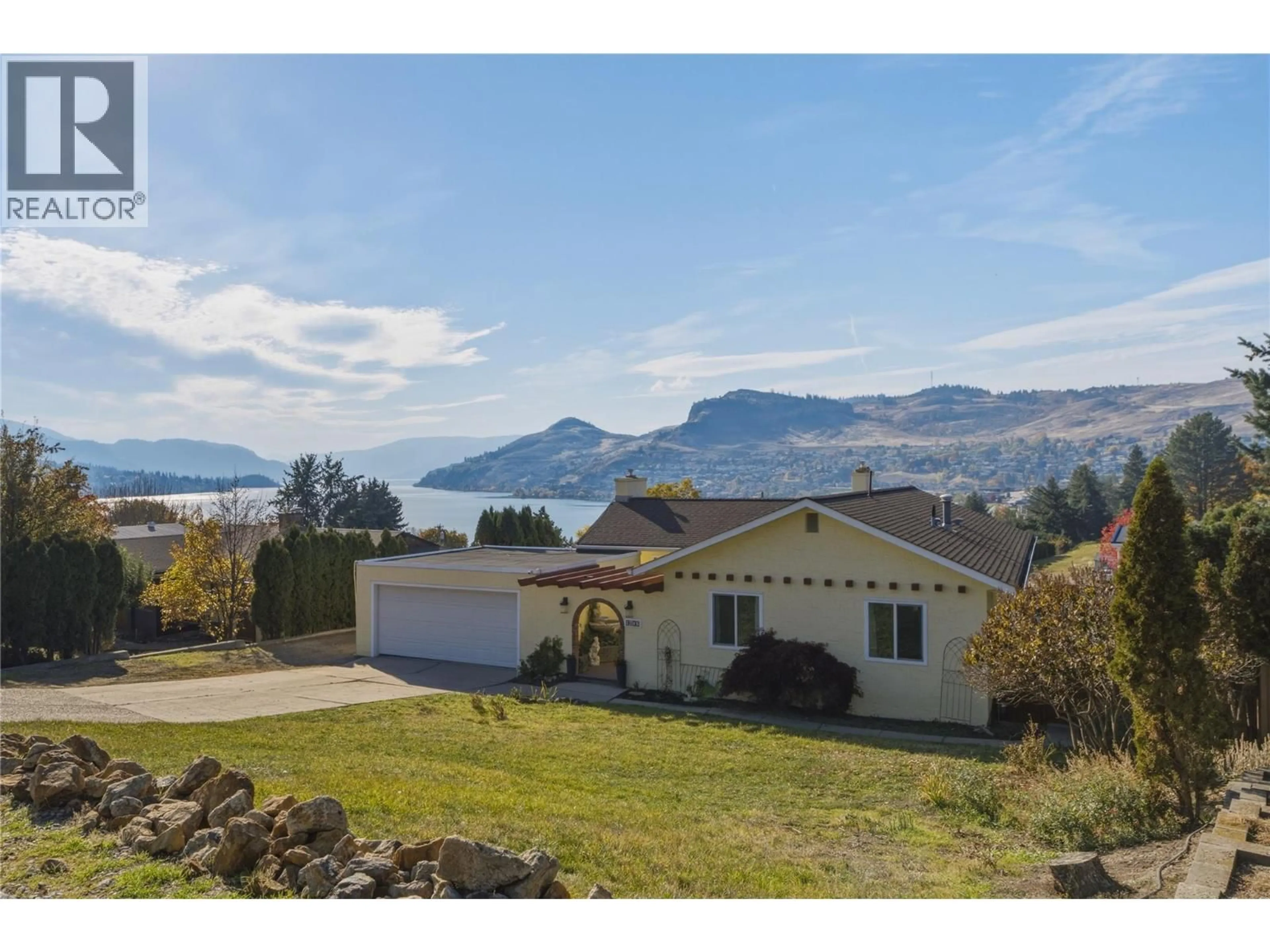 A pic from outside/outdoor area/front of a property/back of a property/a pic from drone, water/lake/river/ocean view for 9102 CHERRY LANE, Coldstream British Columbia V1B1V9