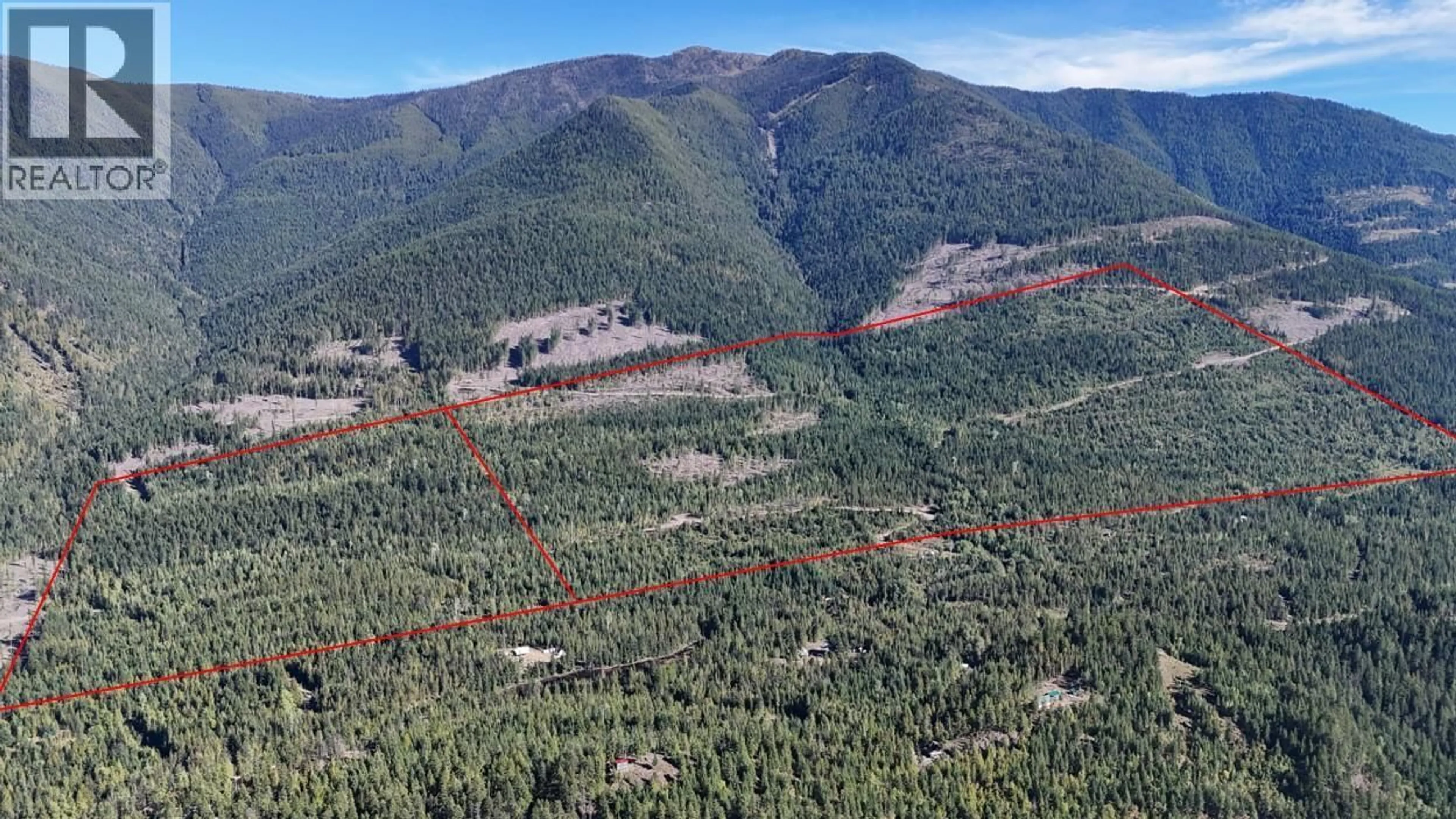 A pic from outside/outdoor area/front of a property/back of a property/a pic from drone, forest/trees view for SL 83 & 91 MACFARLANE 27 ROAD, Gray Creek British Columbia V0B1S0