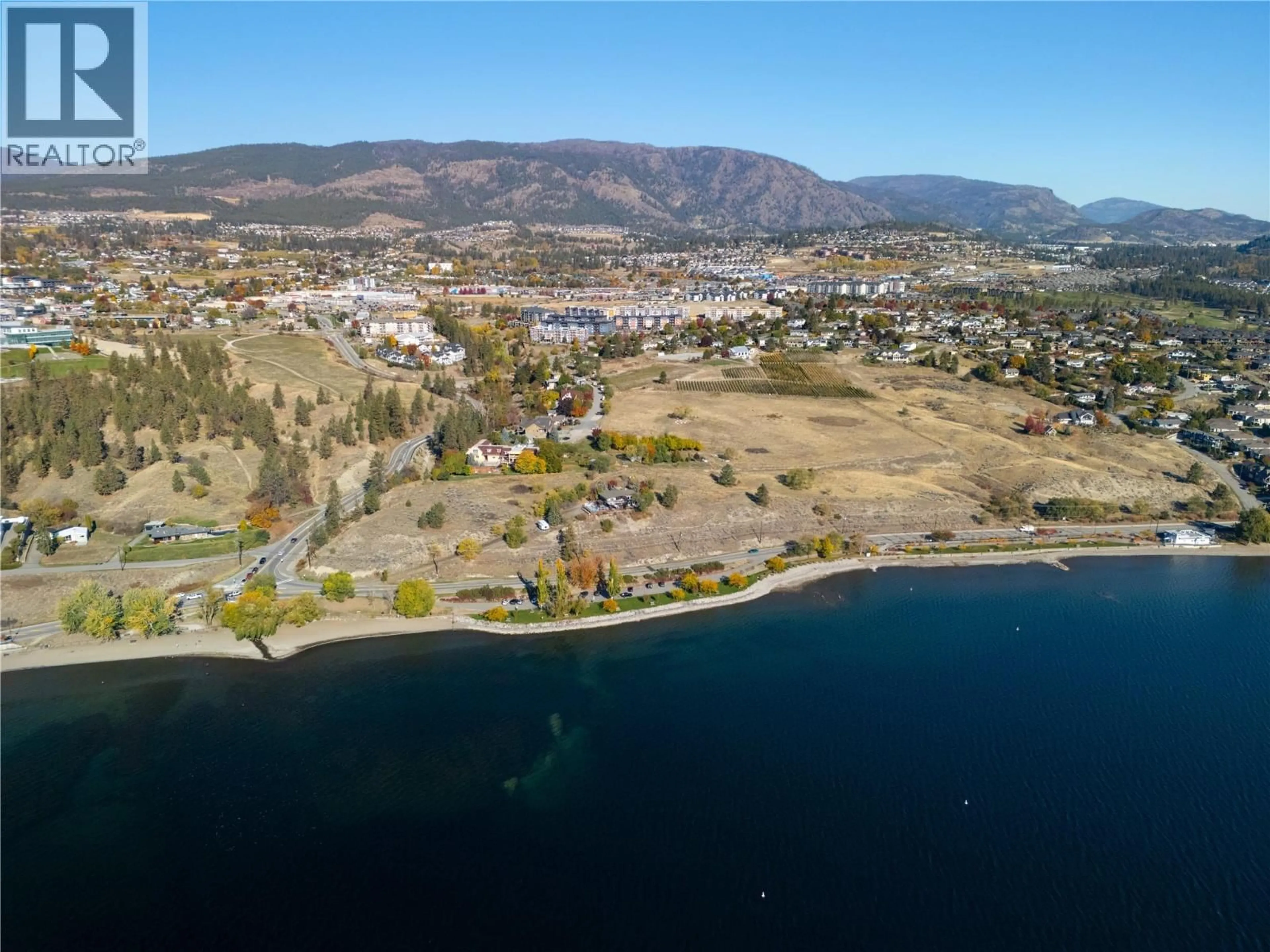 A pic from outside/outdoor area/front of a property/back of a property/a pic from drone, water/lake/river/ocean view for 3820 WETTON ROAD, West Kelowna British Columbia V4T2C1