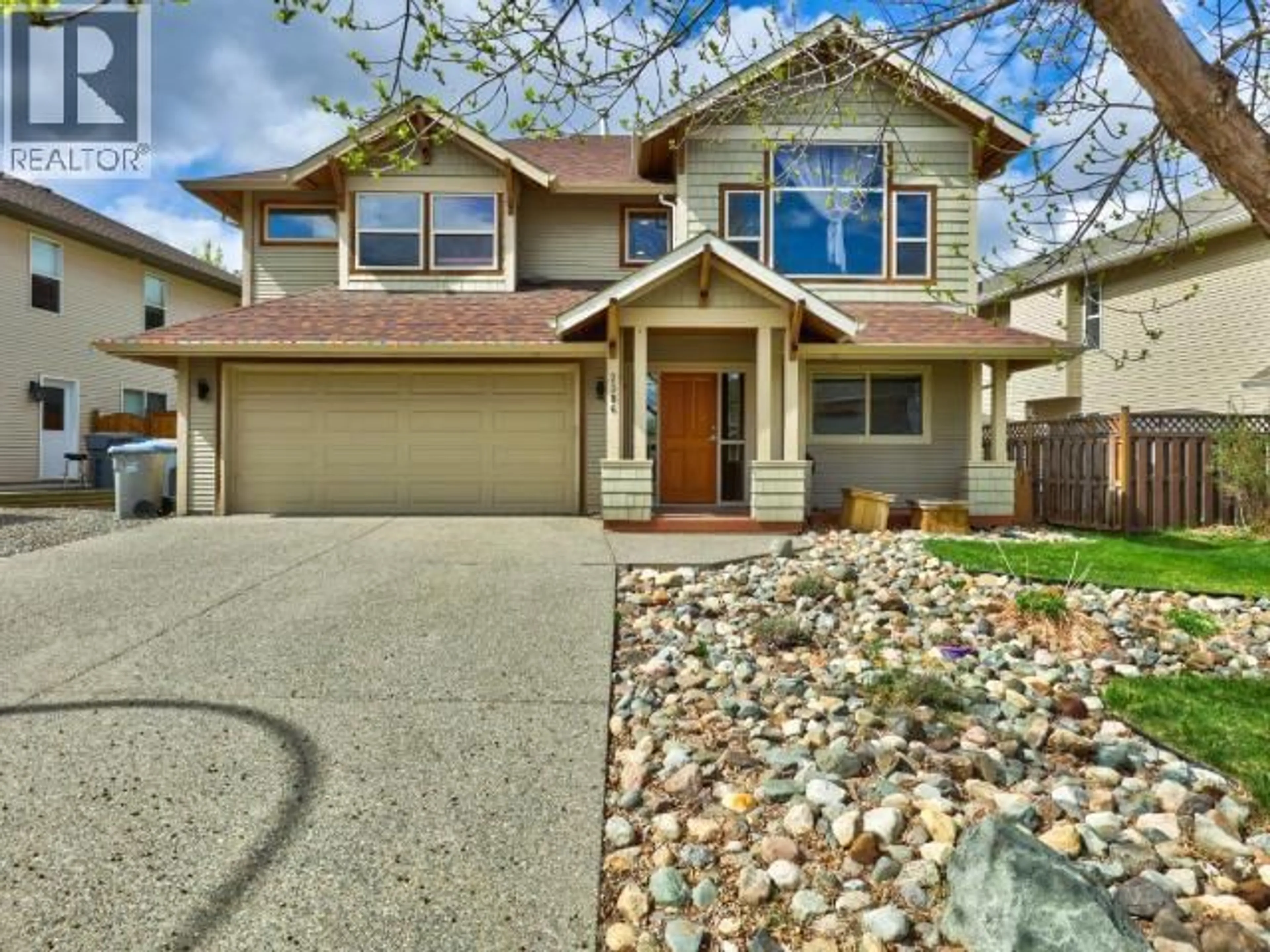 Home with vinyl exterior material, street for 2386 BRAMBLE LANE, Kamloops British Columbia V1S1Z5