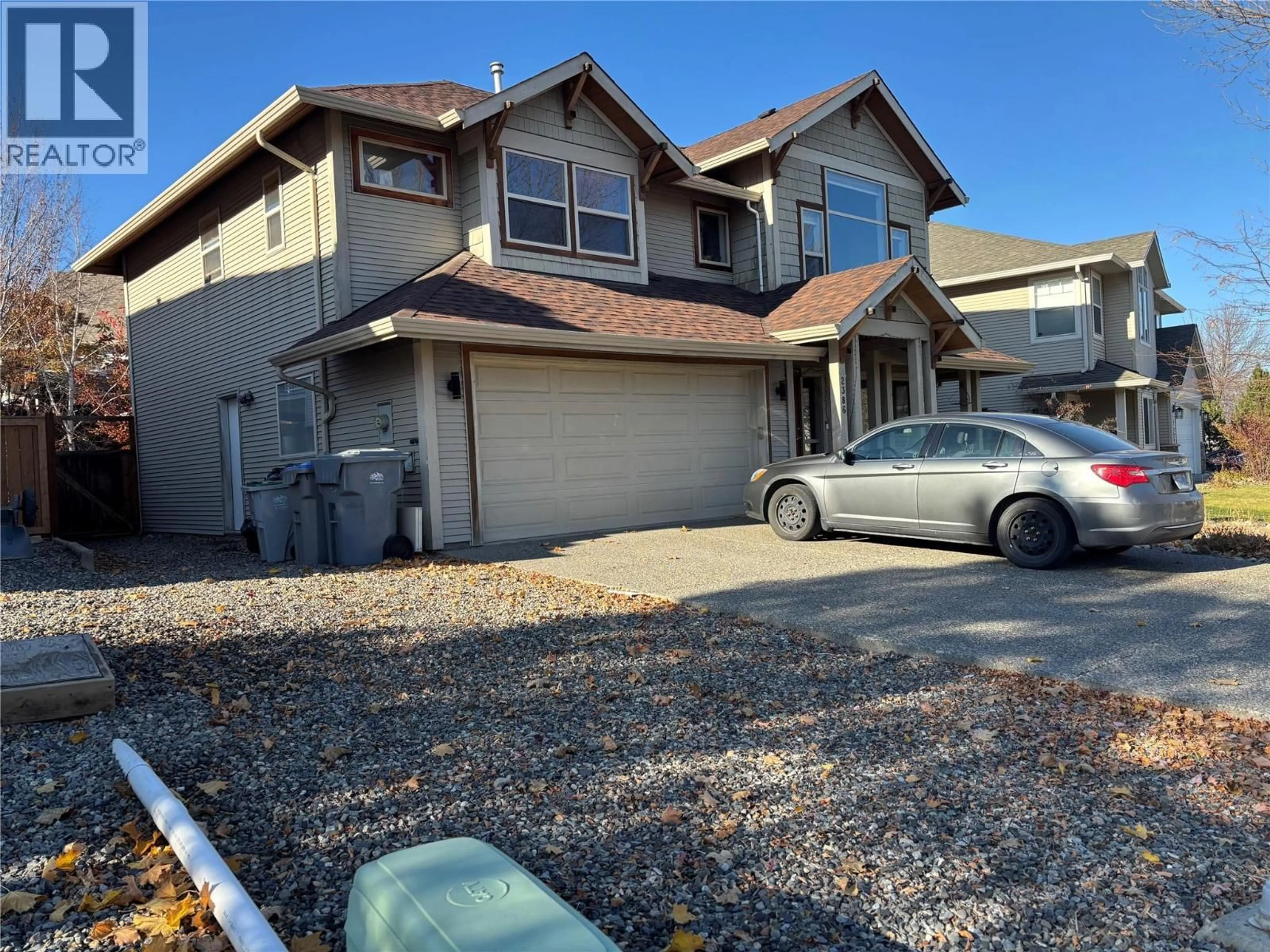 Home with vinyl exterior material, street for 2386 BRAMBLE LANE, Kamloops British Columbia V1S1Z5