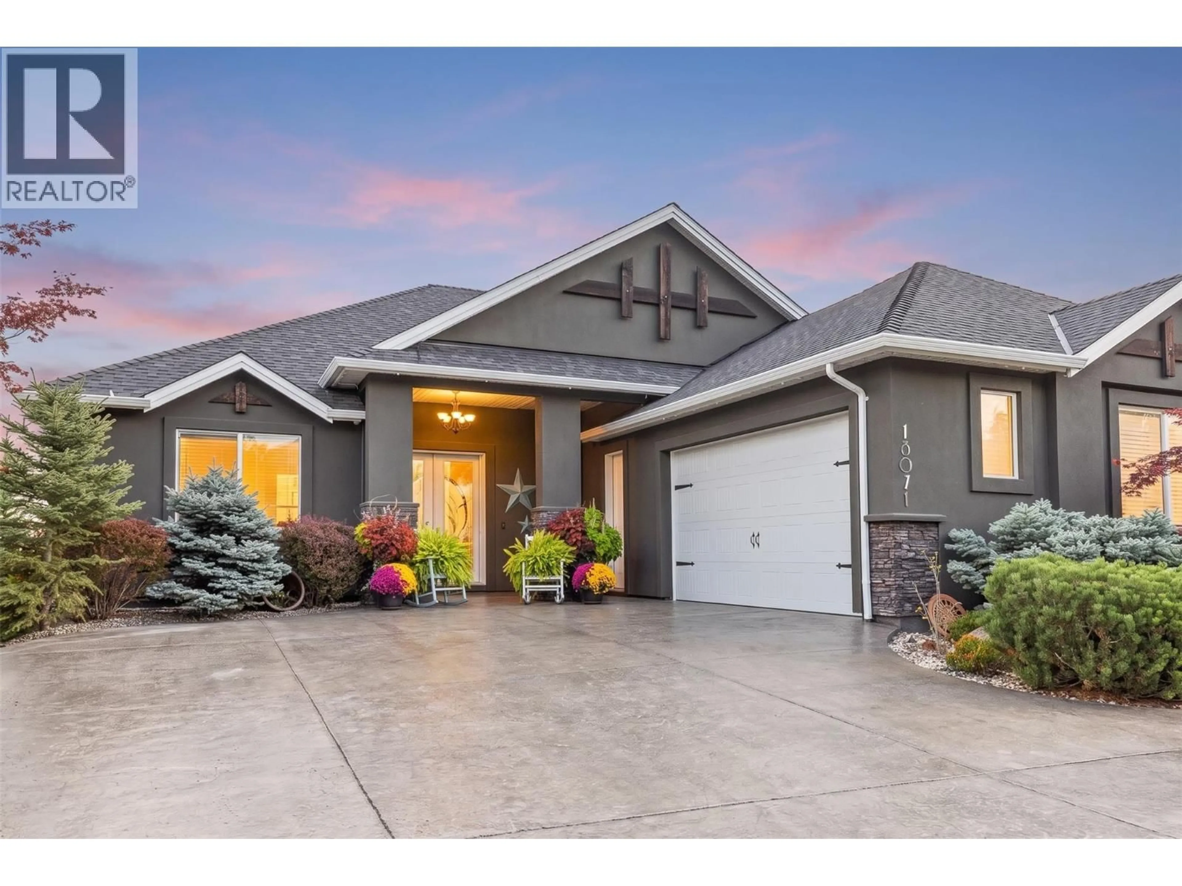 Home with vinyl exterior material, street for 13071 EAST RIDGE DRIVE, Lake Country British Columbia V4V2P9