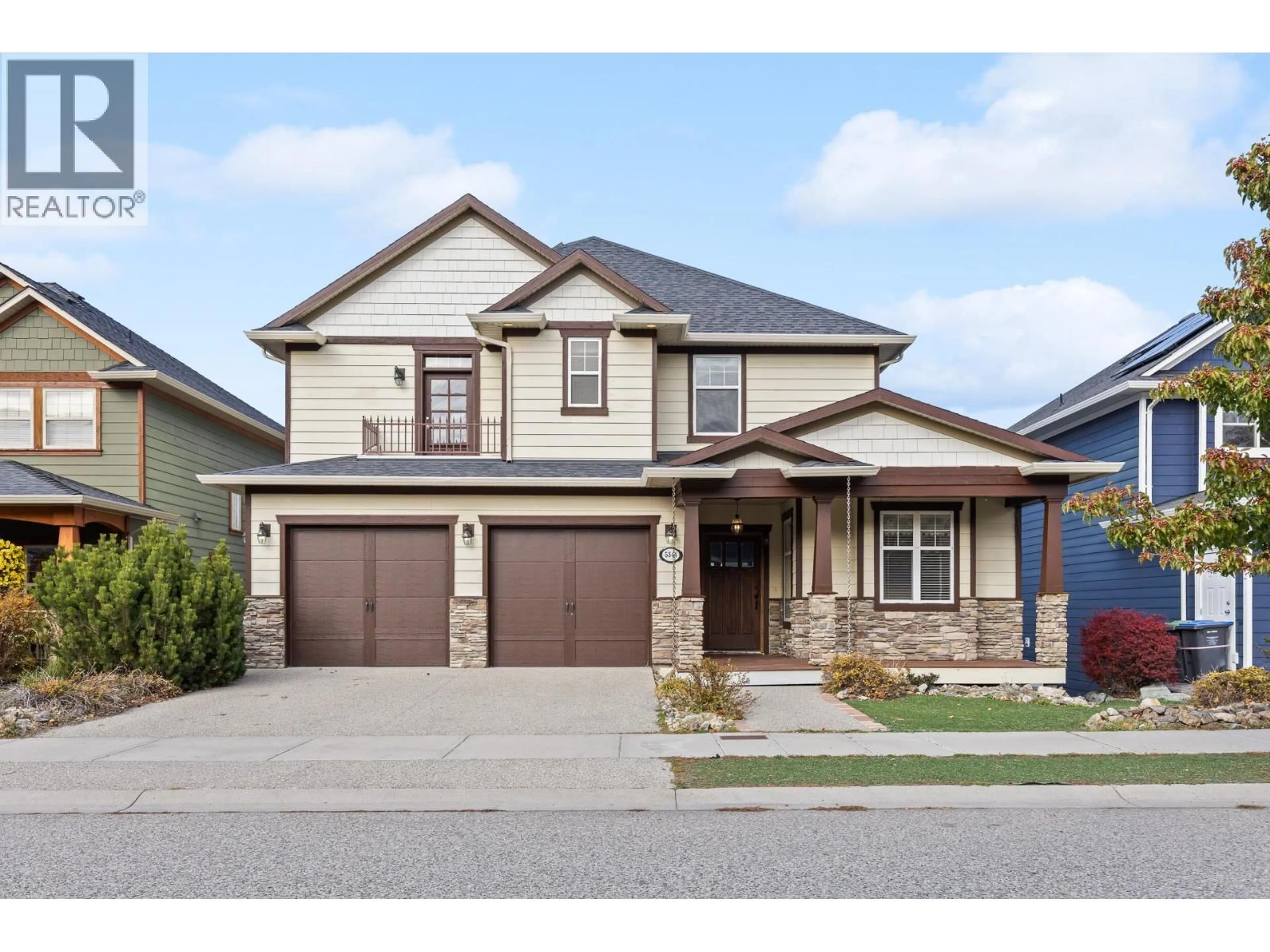Home with brick exterior material, street for 5344 PTARMIGAN STREET, Kelowna British Columbia V1W5A4