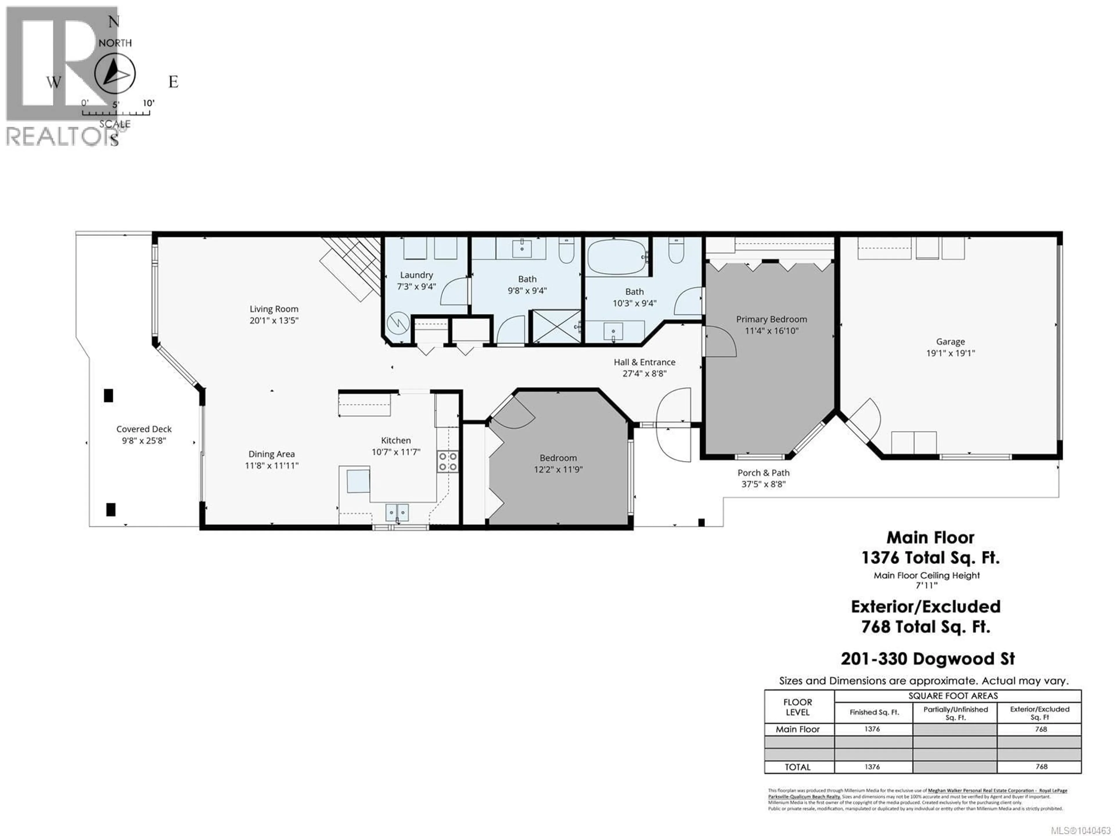 Floor plan for 201 - 330 DOGWOOD STREET, Parksville British Columbia V9P1P7