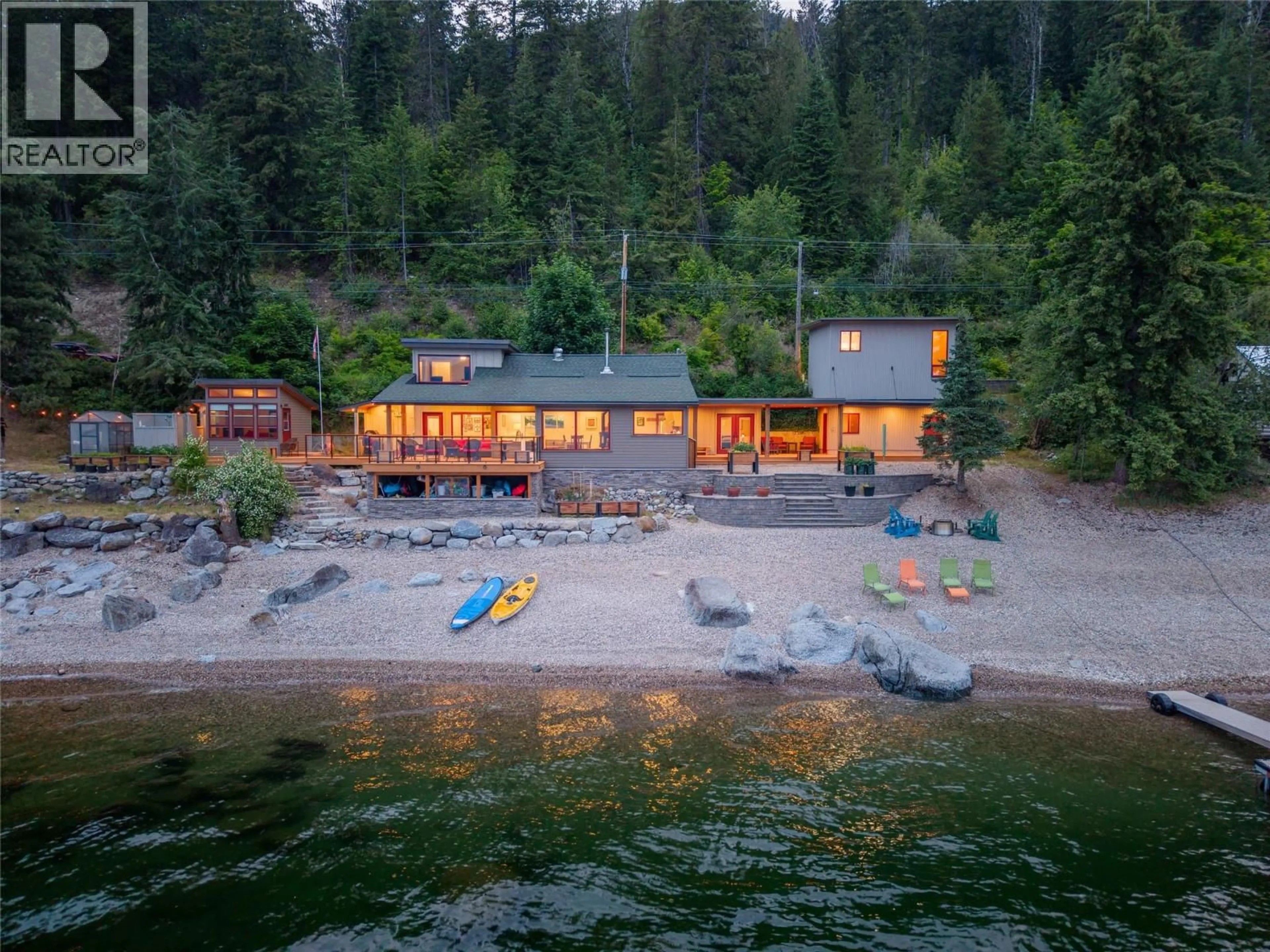 A pic from outside/outdoor area/front of a property/back of a property/a pic from drone, water/lake/river/ocean view for 1726 31 HIGHWAY, Queens Bay British Columbia V0B1M1