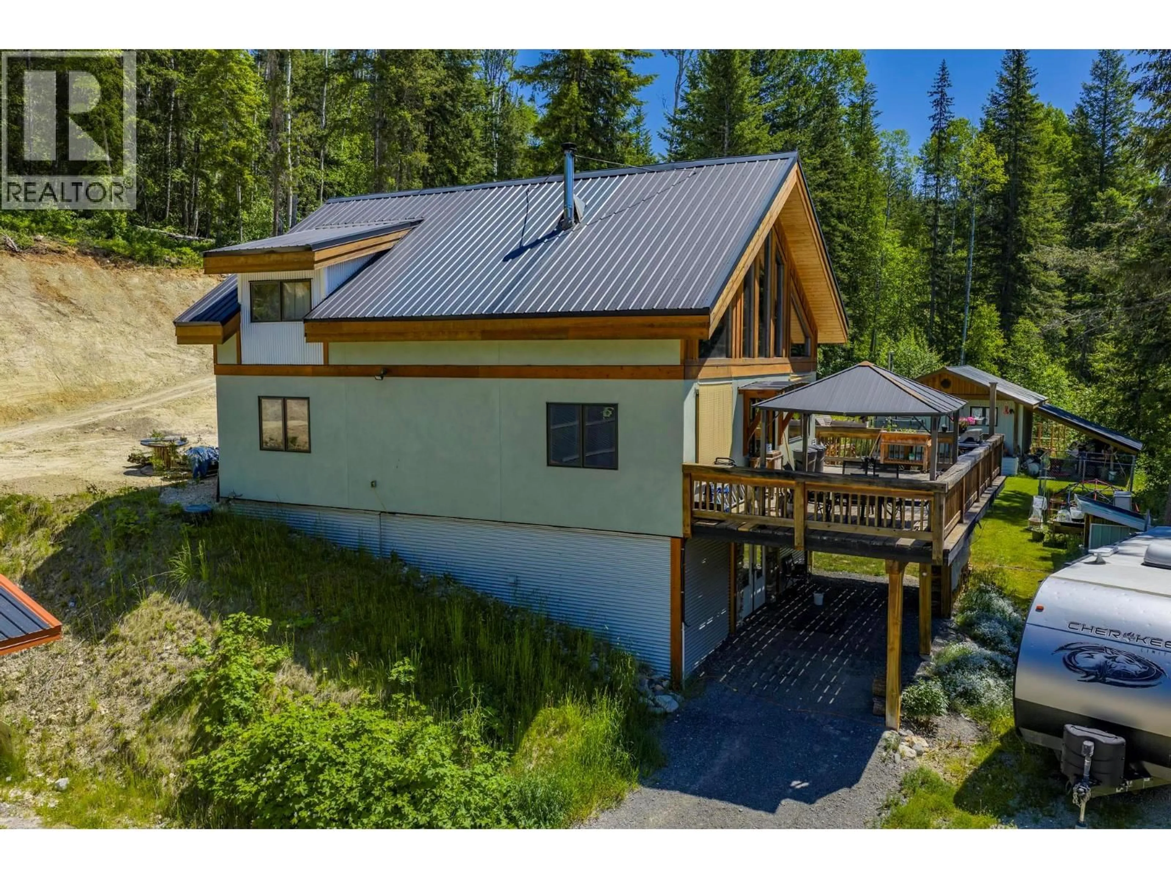 A pic from outside/outdoor area/front of a property/back of a property/a pic from drone, unknown for 2360 TRANS CANADA N HIGHWAY, Golden British Columbia V0A1H1