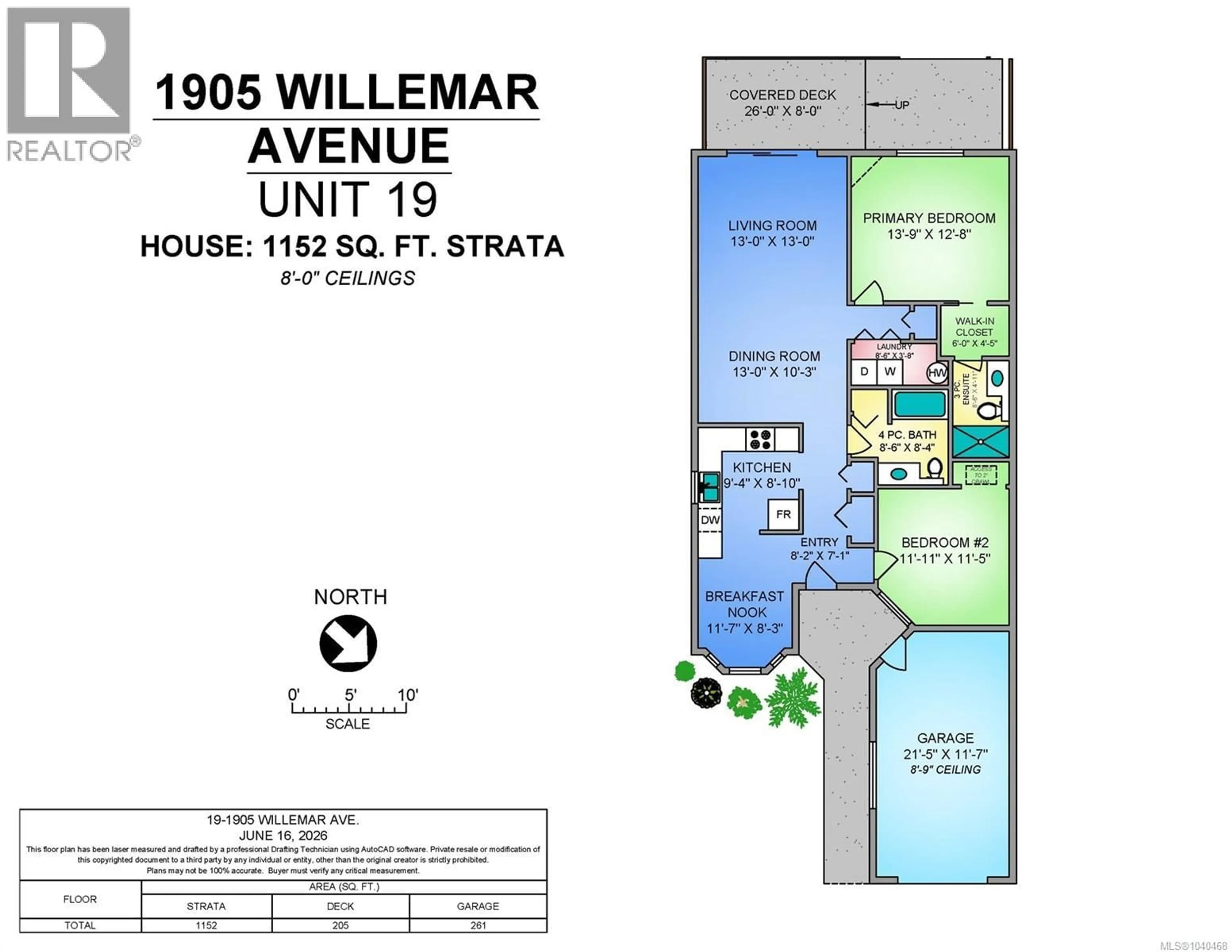 Floor plan for 19 - 1905 WILLEMAR AVENUE, Courtenay British Columbia V9N3M5