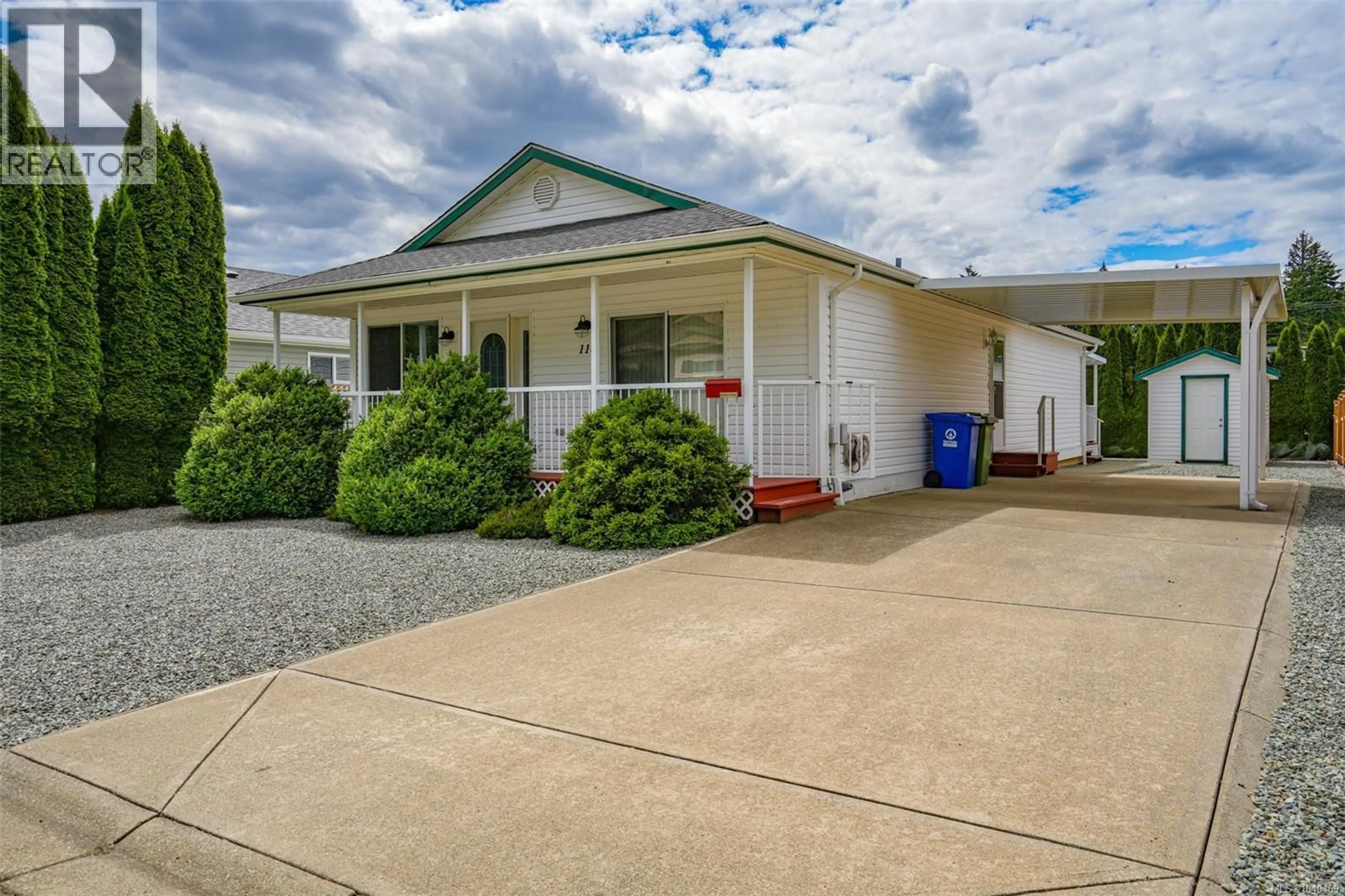 A pic from outside/outdoor area/front of a property/back of a property/a pic from drone, street for 115 - 5555 GRANDVIEW ROAD, Port Alberni British Columbia V9Y8H5