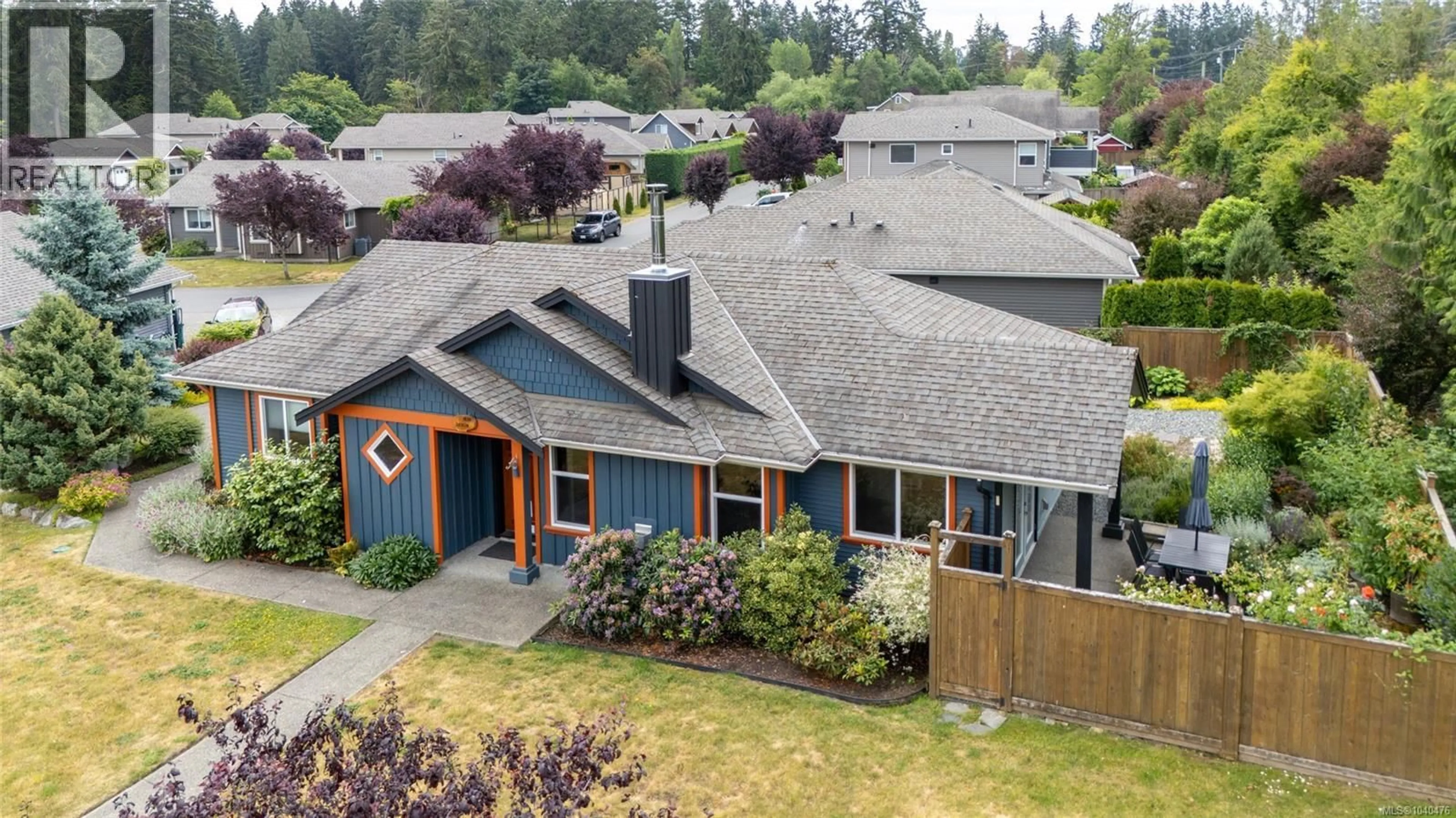 A pic from outside/outdoor area/front of a property/back of a property/a pic from drone, street for 1536 REGATTA PLACE, Cowichan Bay British Columbia V0R1N1
