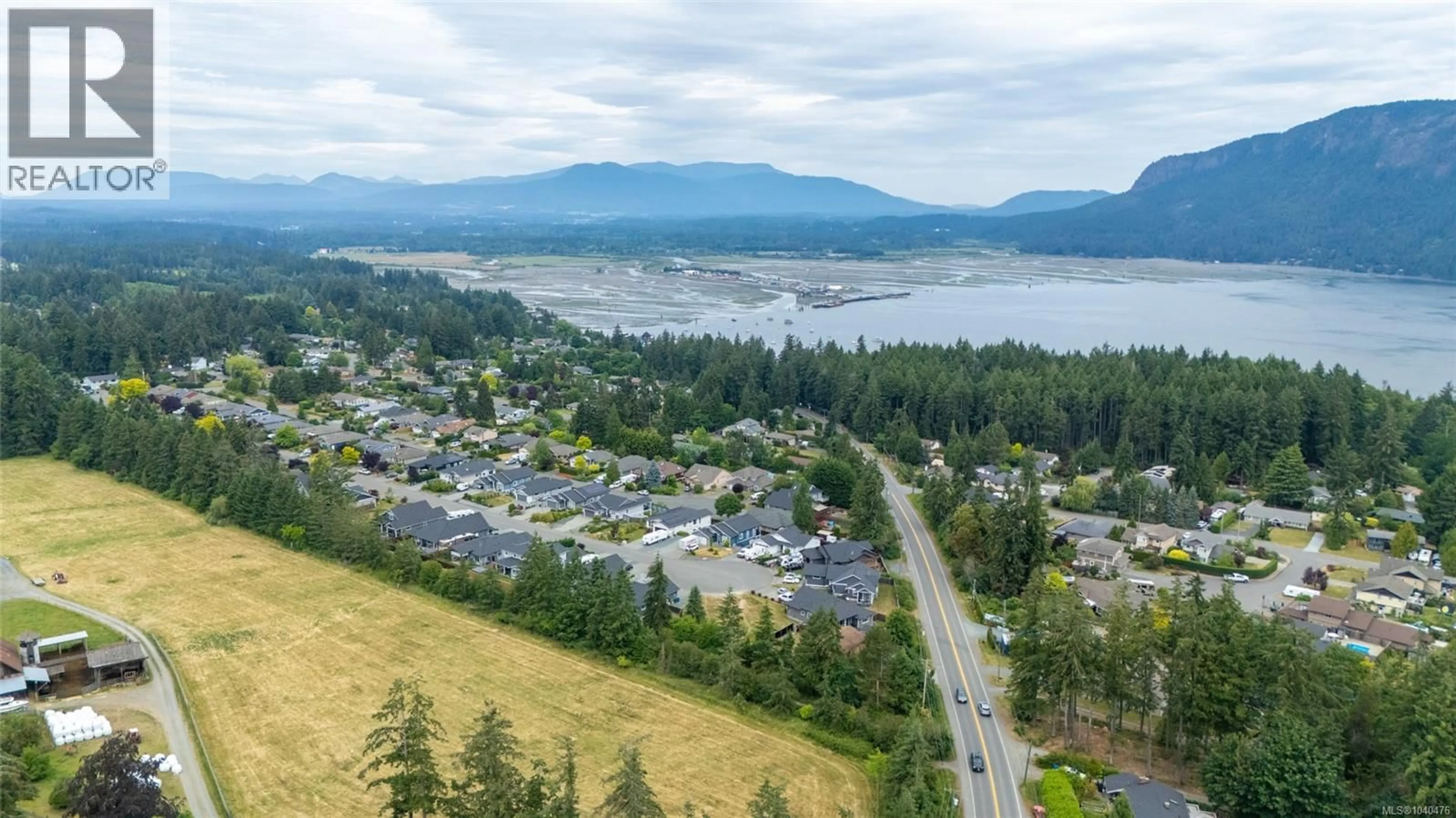 A pic from outside/outdoor area/front of a property/back of a property/a pic from drone, water/lake/river/ocean view for 1536 REGATTA PLACE, Cowichan Bay British Columbia V0R1N1