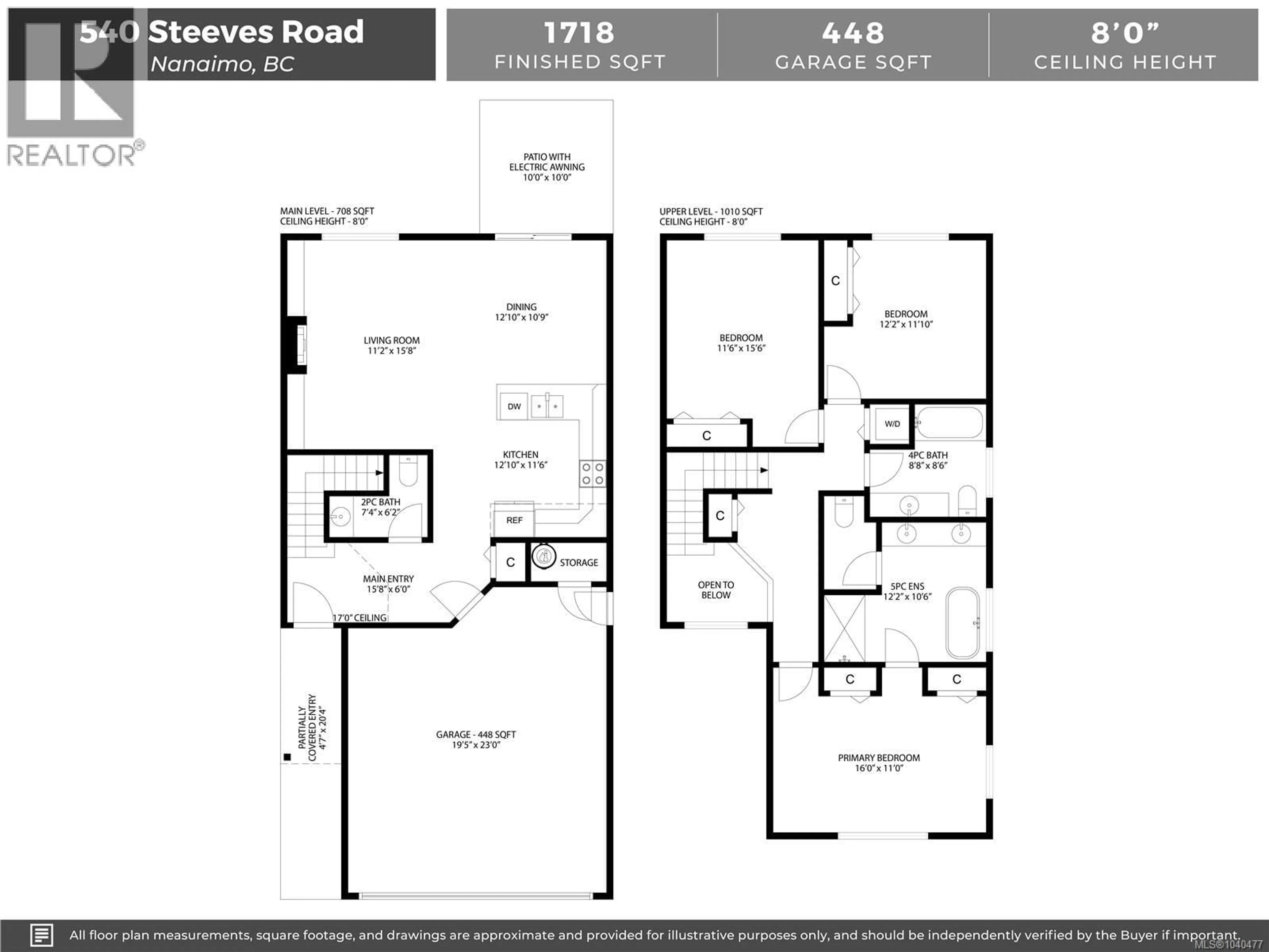 Floor plan for 540 STEEVES ROAD, Nanaimo British Columbia V9R0H8