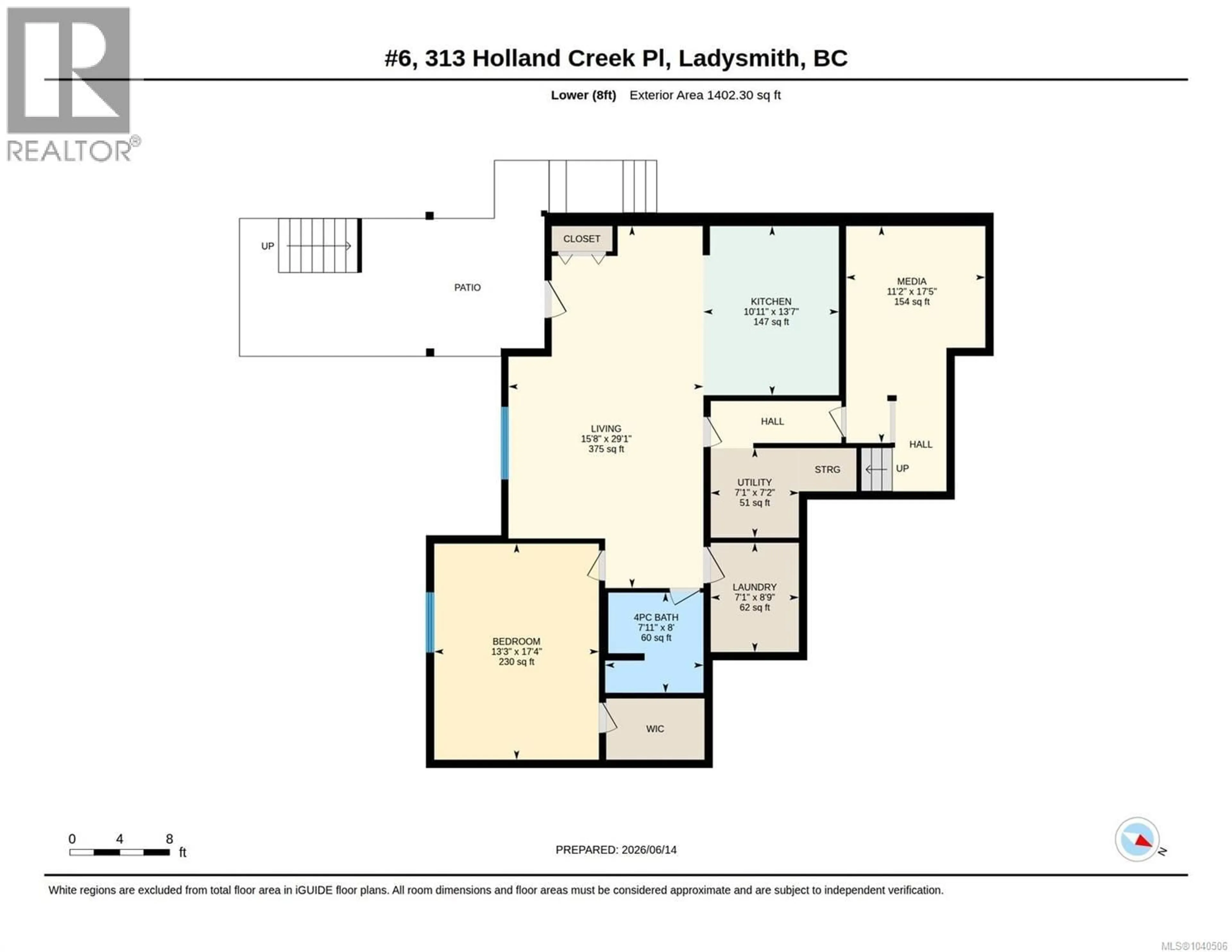 Floor plan for 6 - 313 HOLLAND CREEK PLACE, Ladysmith British Columbia V9G1T6