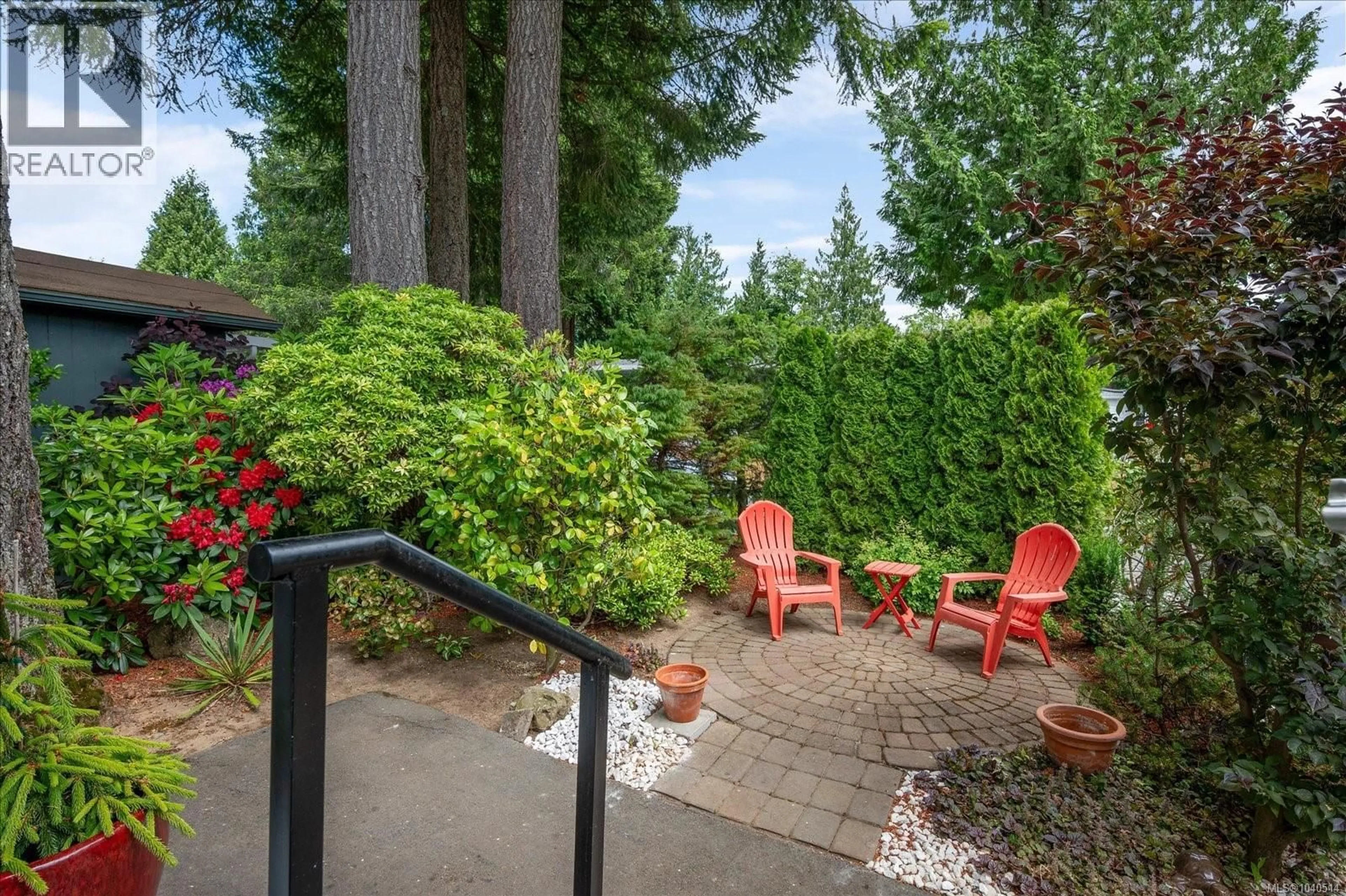 Patio, forest/trees view for 77 - 5854 TURNER ROAD, Nanaimo British Columbia V9T2N6