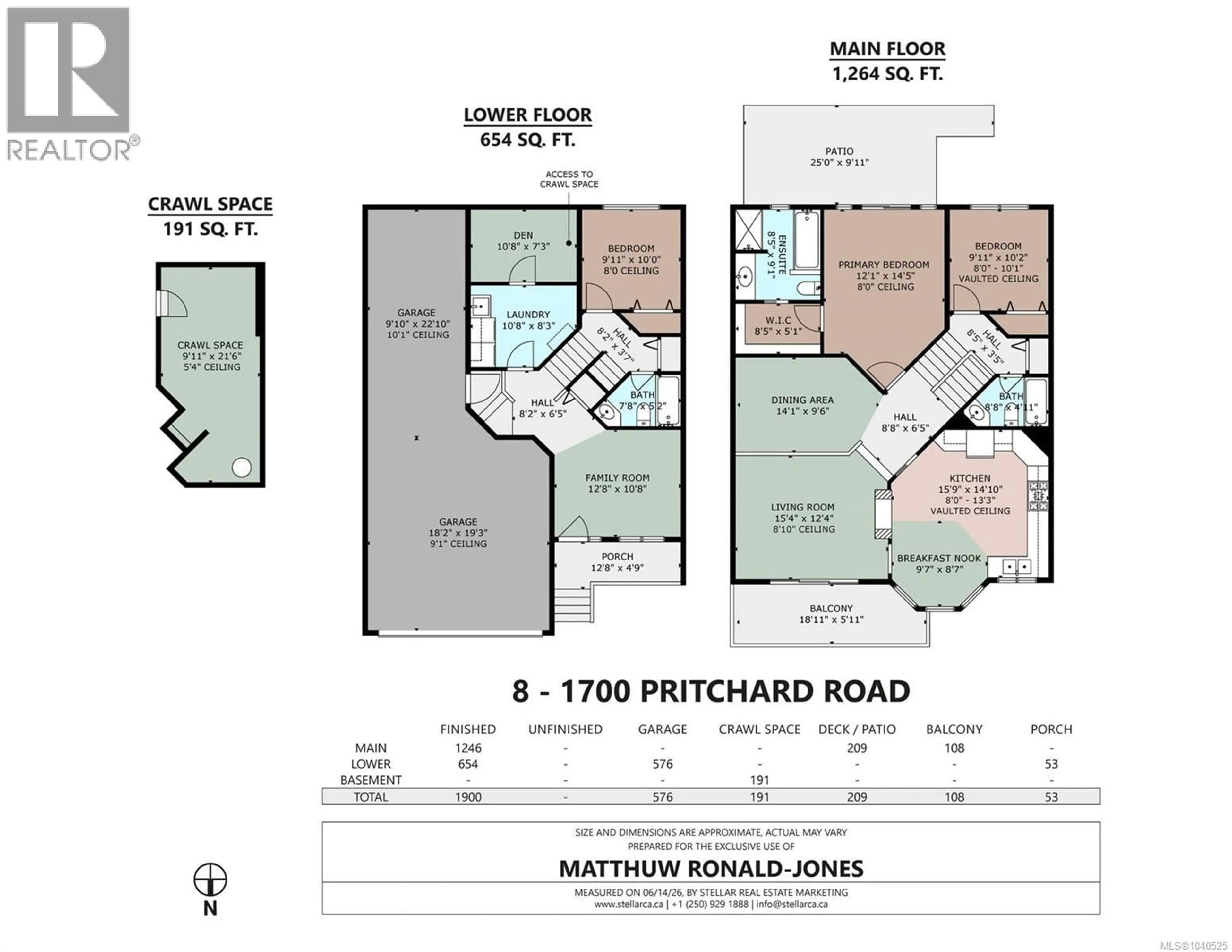 Floor plan for 8 - 1700 PRITCHARD ROAD, Cowichan Bay British Columbia V0R1N1
