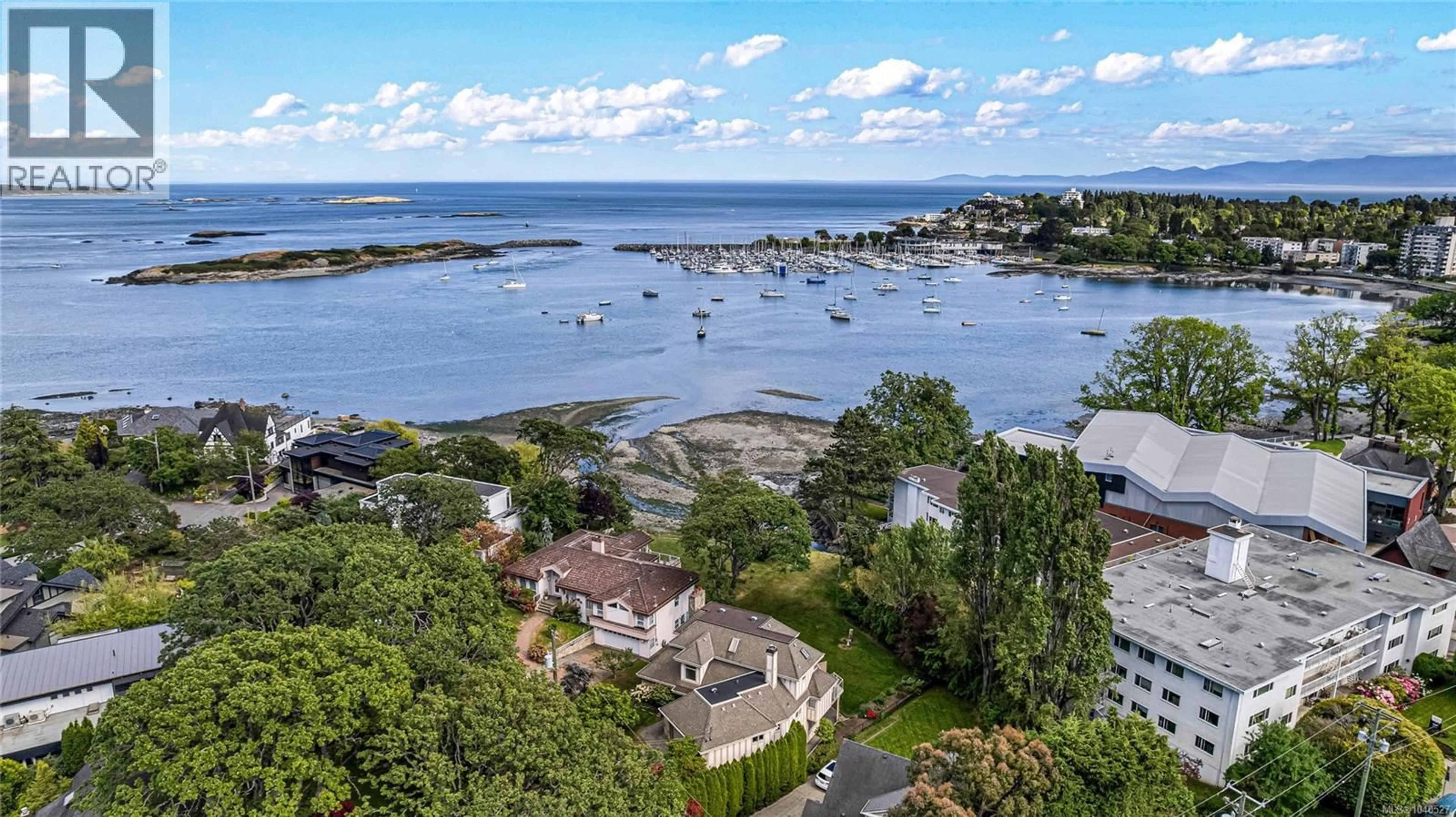 A pic from outside/outdoor area/front of a property/back of a property/a pic from drone, water/lake/river/ocean view for 2717 SOMASS DRIVE, Oak Bay British Columbia V8R1R7