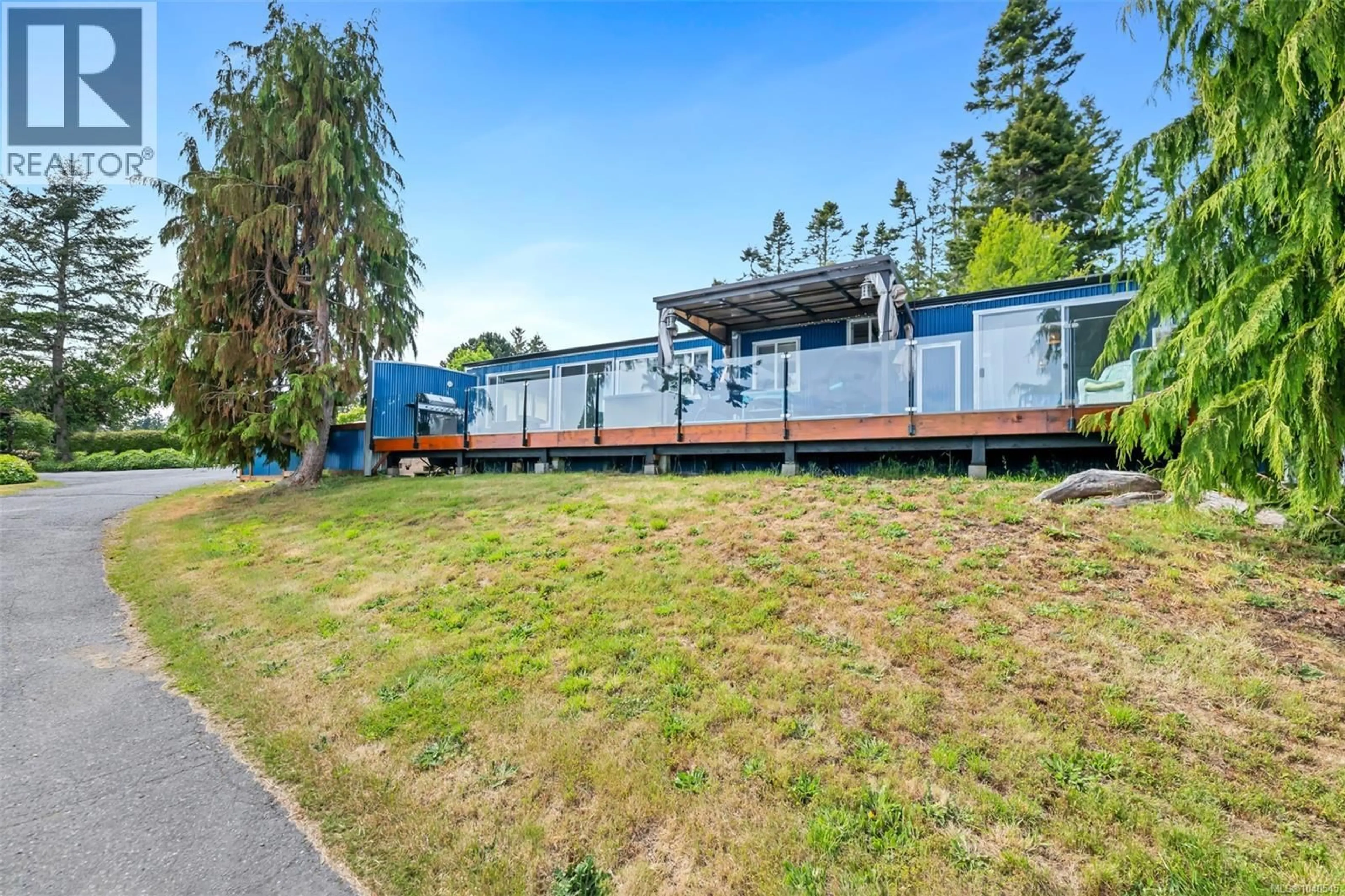 A pic from outside/outdoor area/front of a property/back of a property/a pic from drone, water/lake/river/ocean view for 3 - 8177 WEST COAST ROAD, Sooke British Columbia V9Z1E2