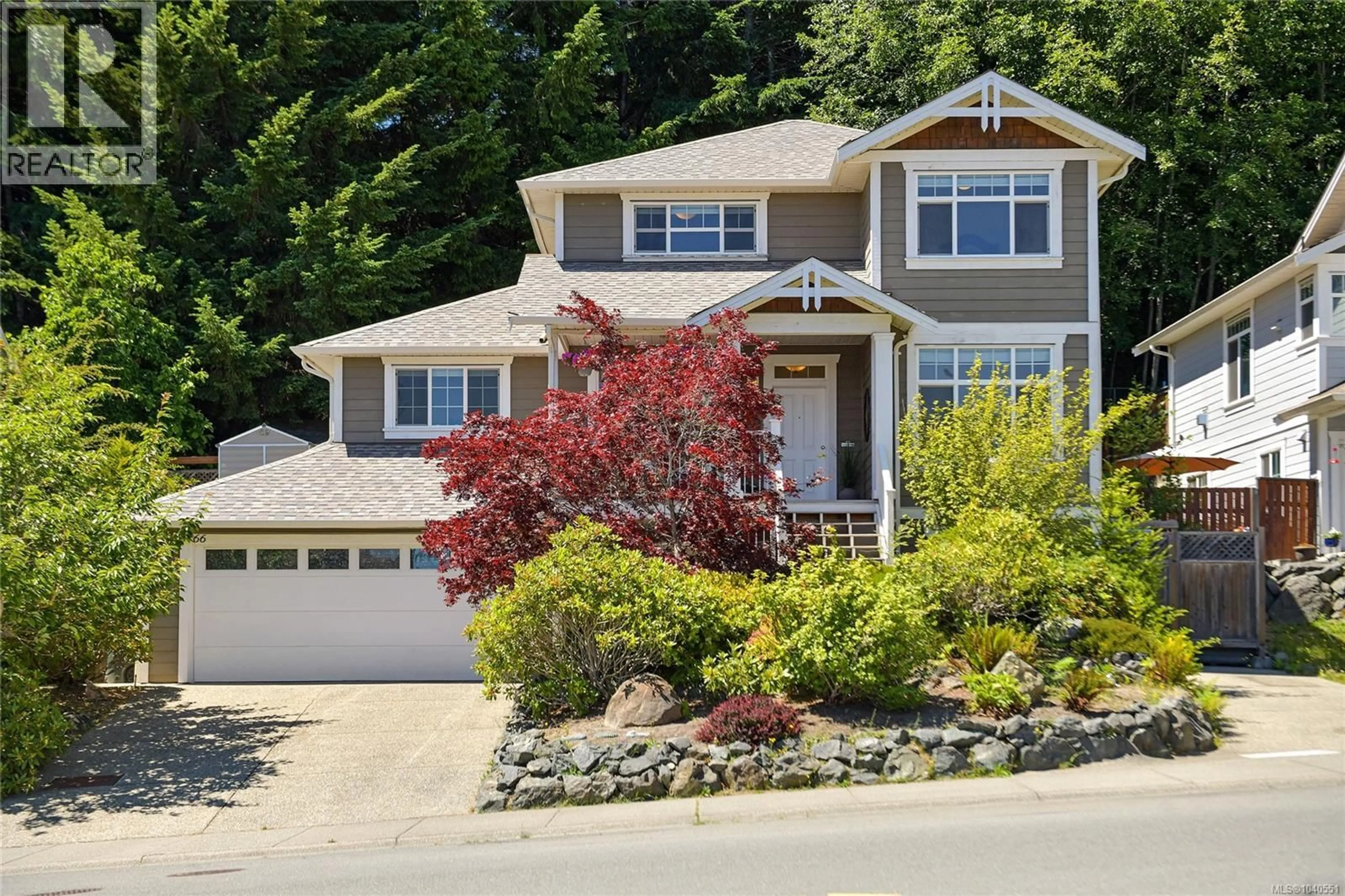 Home with vinyl exterior material, street for 6466 WILLOWPARK WAY, Sooke British Columbia V9Z1J9