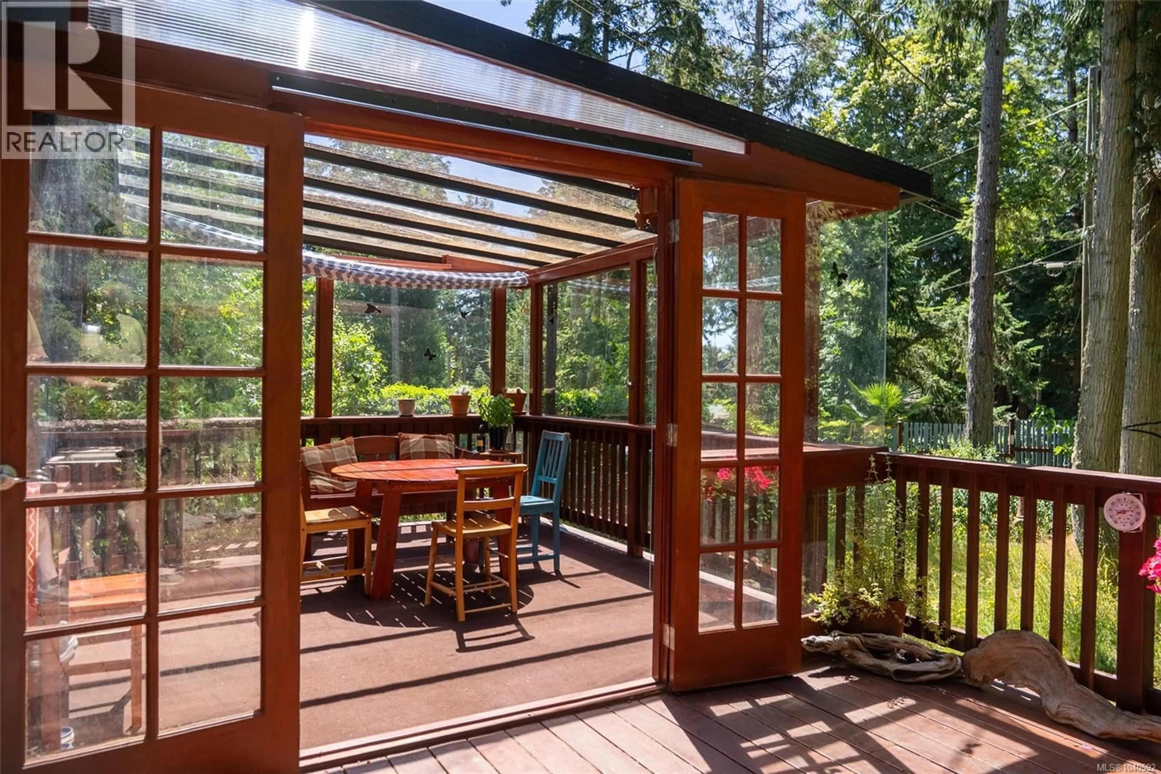 Patio, forest/trees view for 7913 SWANSON VIEW DRIVE, Pender Island British Columbia V0N2M2
