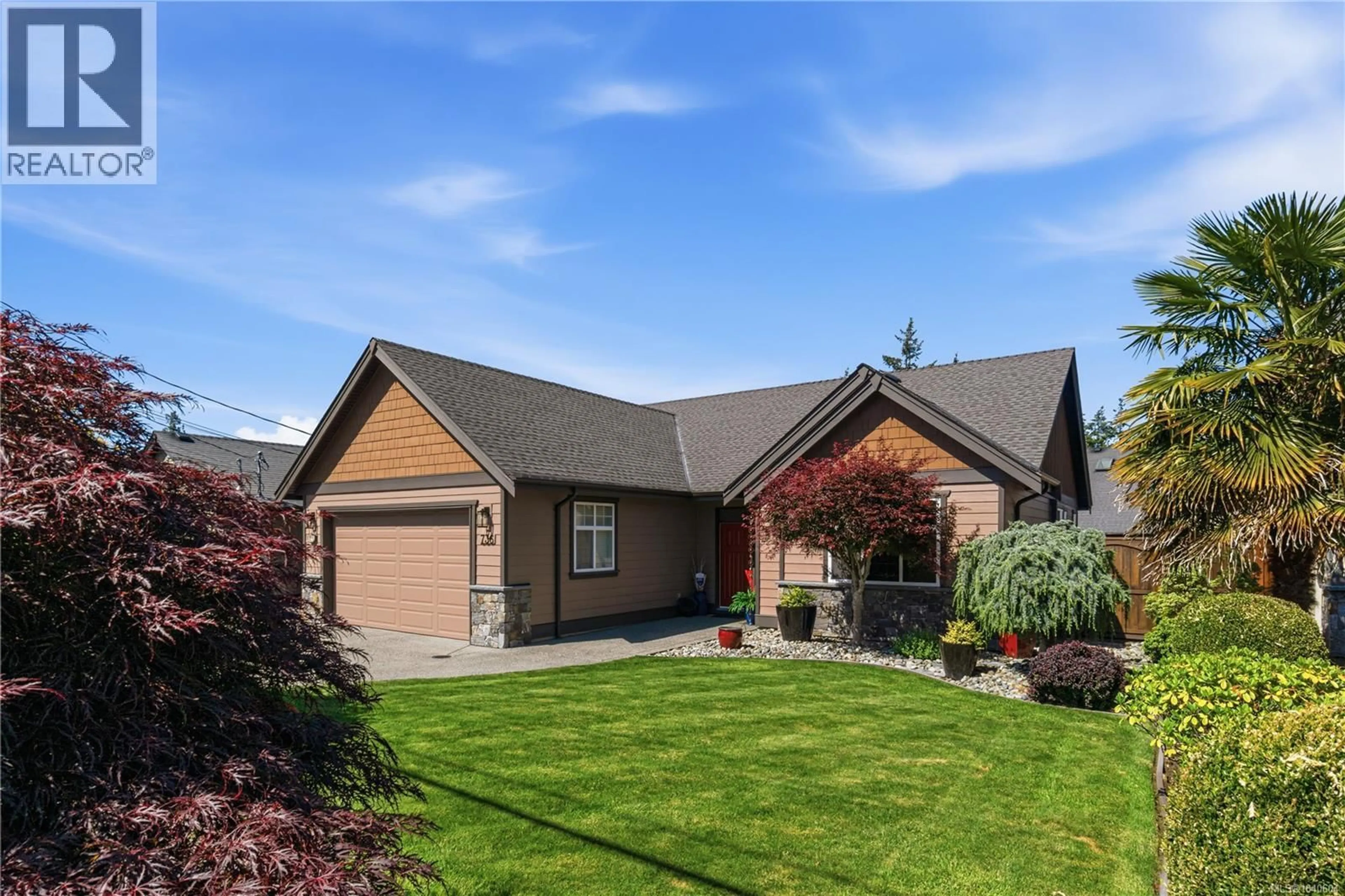 Home with brick exterior material, street for 736 TEMPLE STREET, Parksville British Columbia V9P1A9