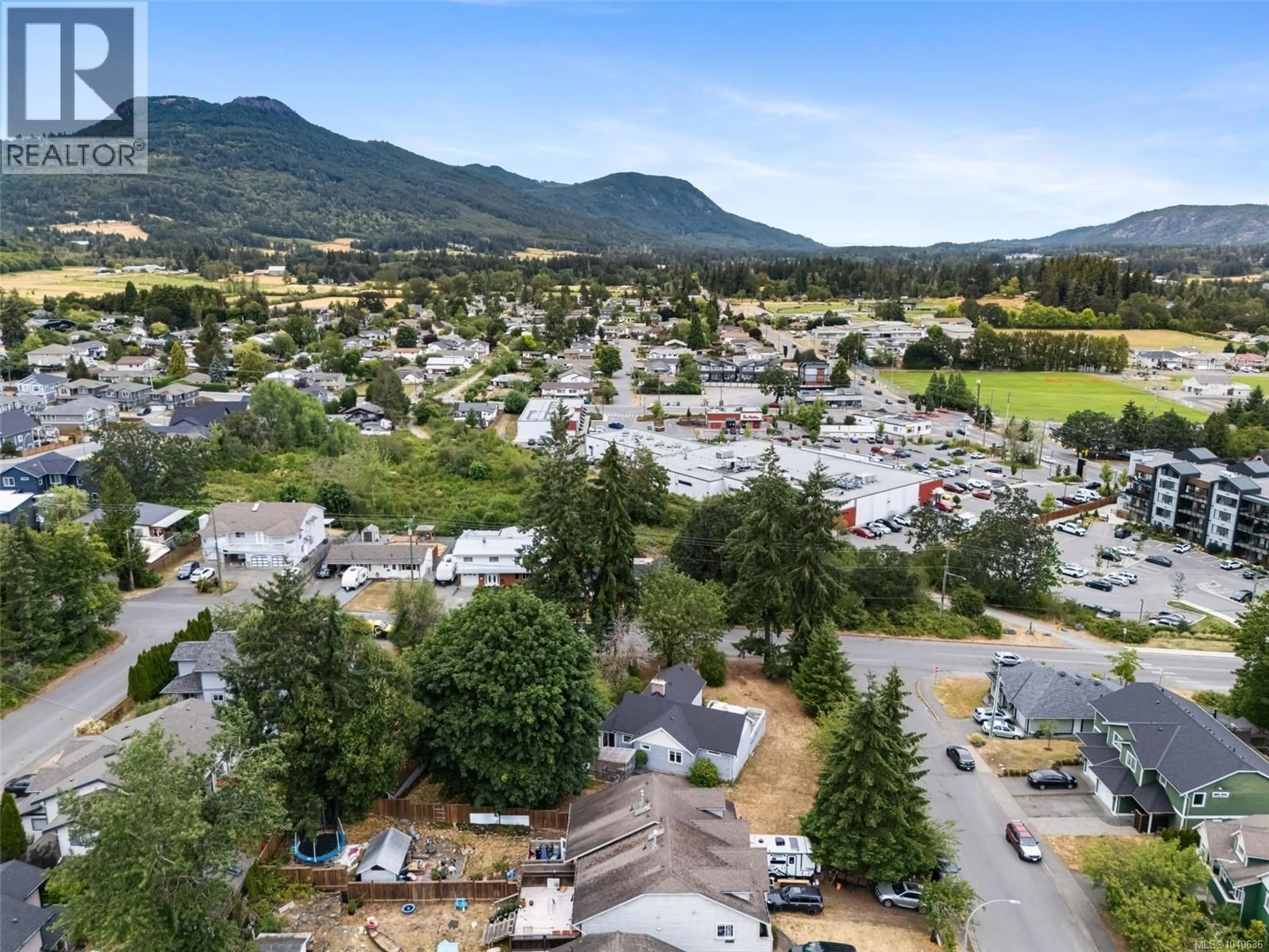 A pic from outside/outdoor area/front of a property/back of a property/a pic from drone, mountain view for 3312 SKINNER ROAD, Duncan British Columbia V9L4C6