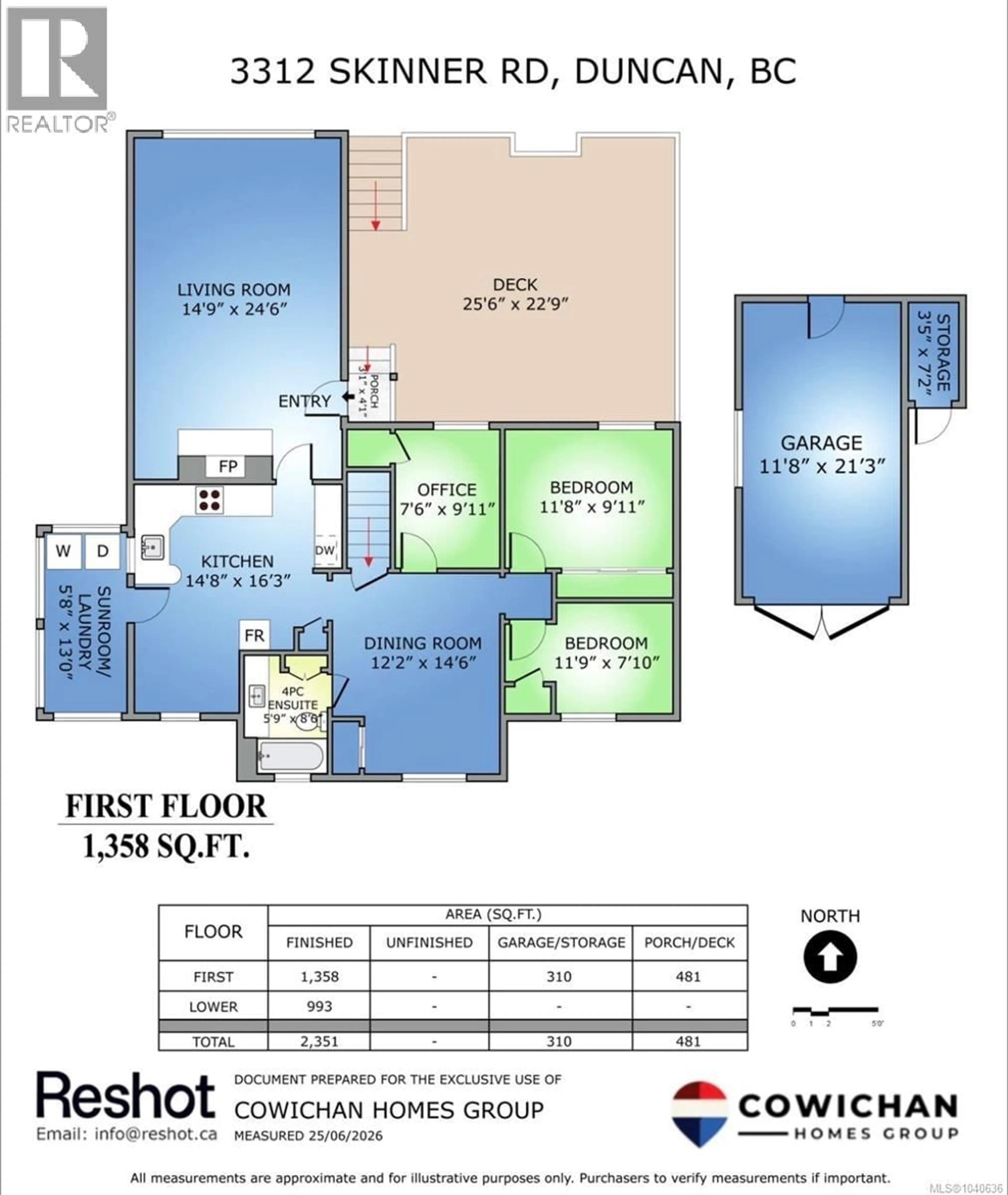 Floor plan for 3312 SKINNER ROAD, Duncan British Columbia V9L4C6