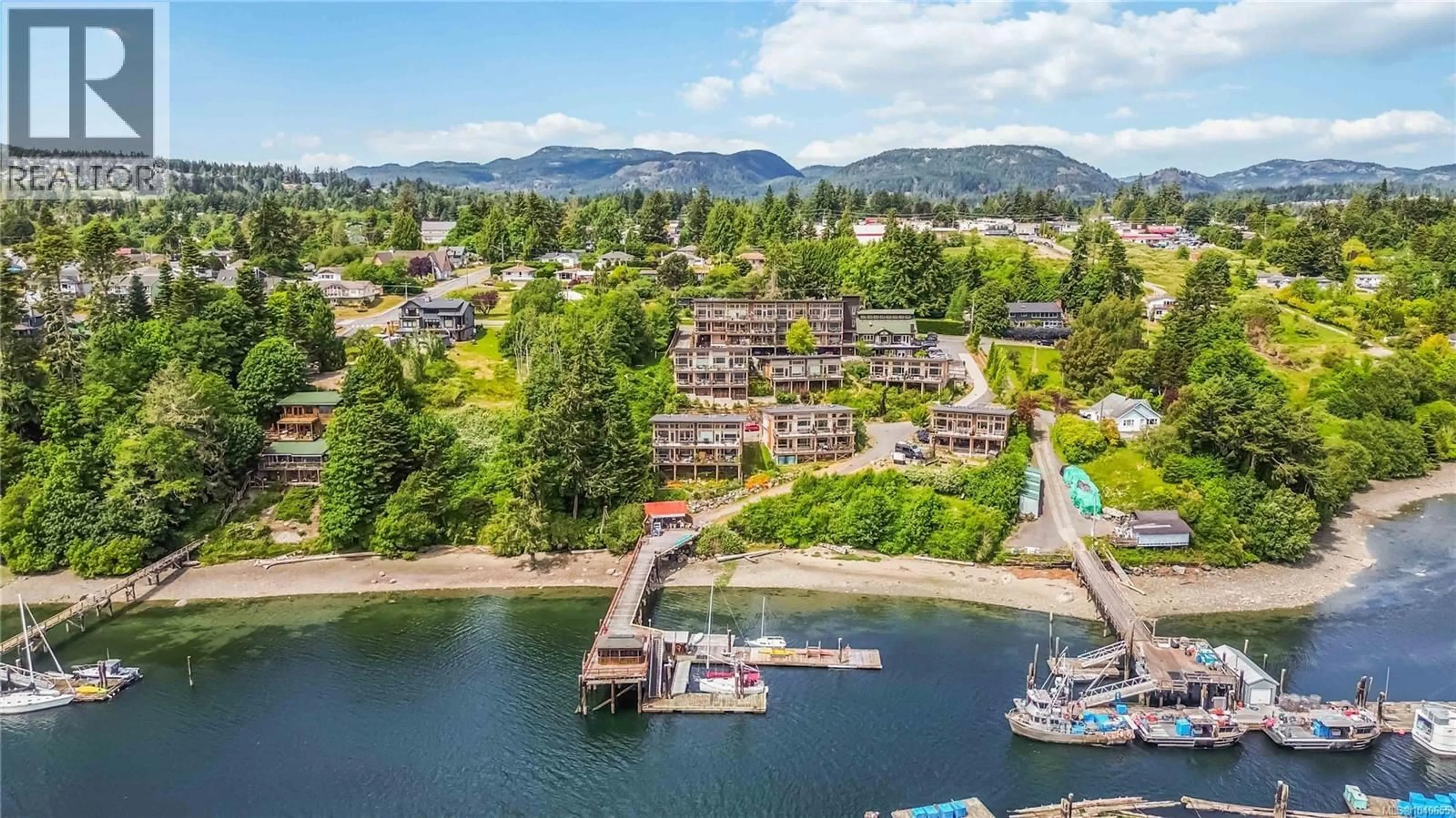 A pic from outside/outdoor area/front of a property/back of a property/a pic from drone, water/lake/river/ocean view for 201 - 6673 HORNE ROAD, Sooke British Columbia V9Z1H7