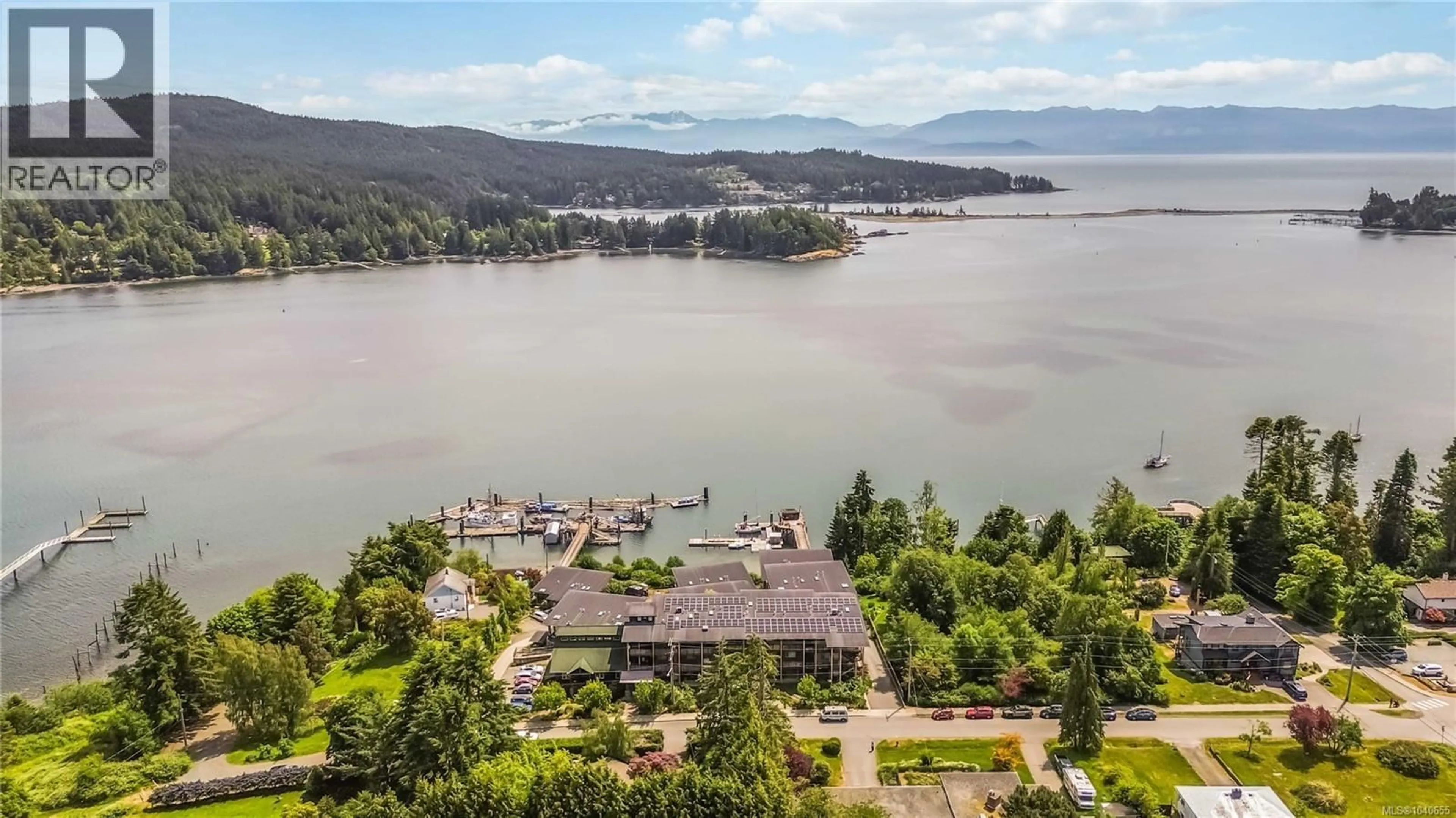 A pic from outside/outdoor area/front of a property/back of a property/a pic from drone, water/lake/river/ocean view for 201 - 6673 HORNE ROAD, Sooke British Columbia V9Z1H7