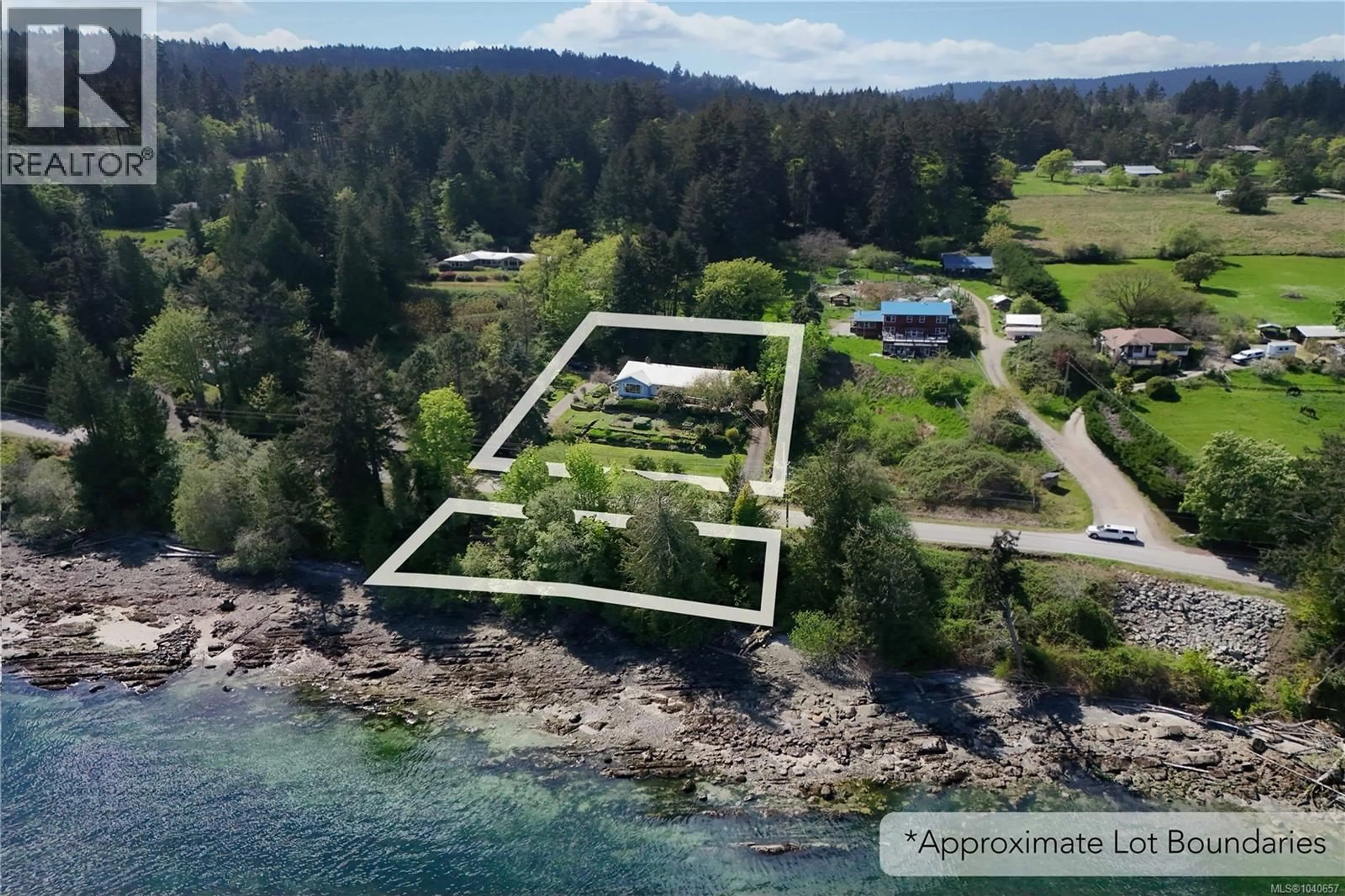 A pic from outside/outdoor area/front of a property/back of a property/a pic from drone, water/lake/river/ocean view for 760 WALKERS HOOK ROAD, Salt Spring British Columbia V8K1N5