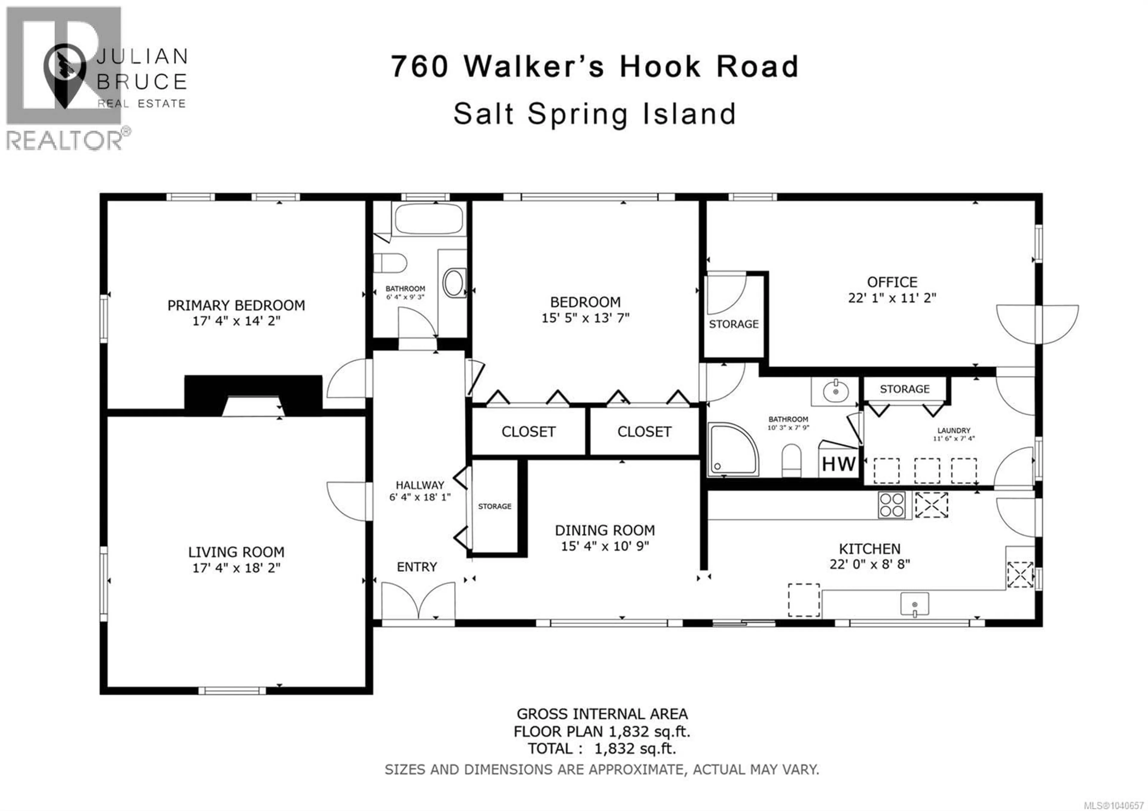 Floor plan for 760 WALKERS HOOK ROAD, Salt Spring British Columbia V8K1N5